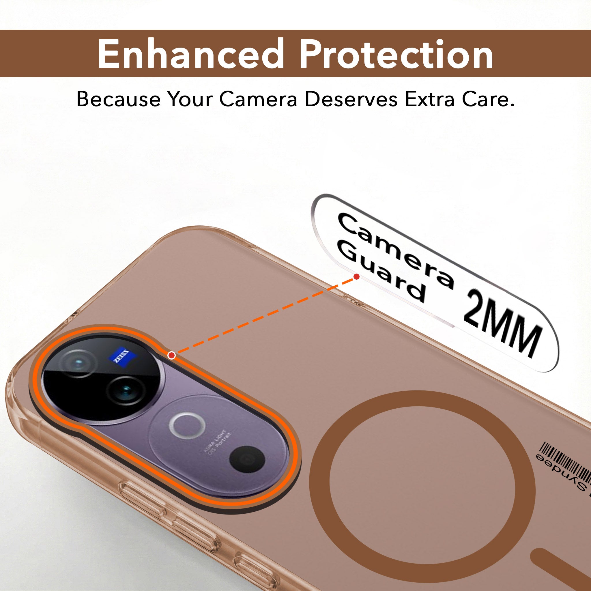 For Vivo V40 | Vivo V40 Pro 5G Back Cover Case (Soft Touch | Camera Bump Protection | MagSafe Compatible | Matte Finish)