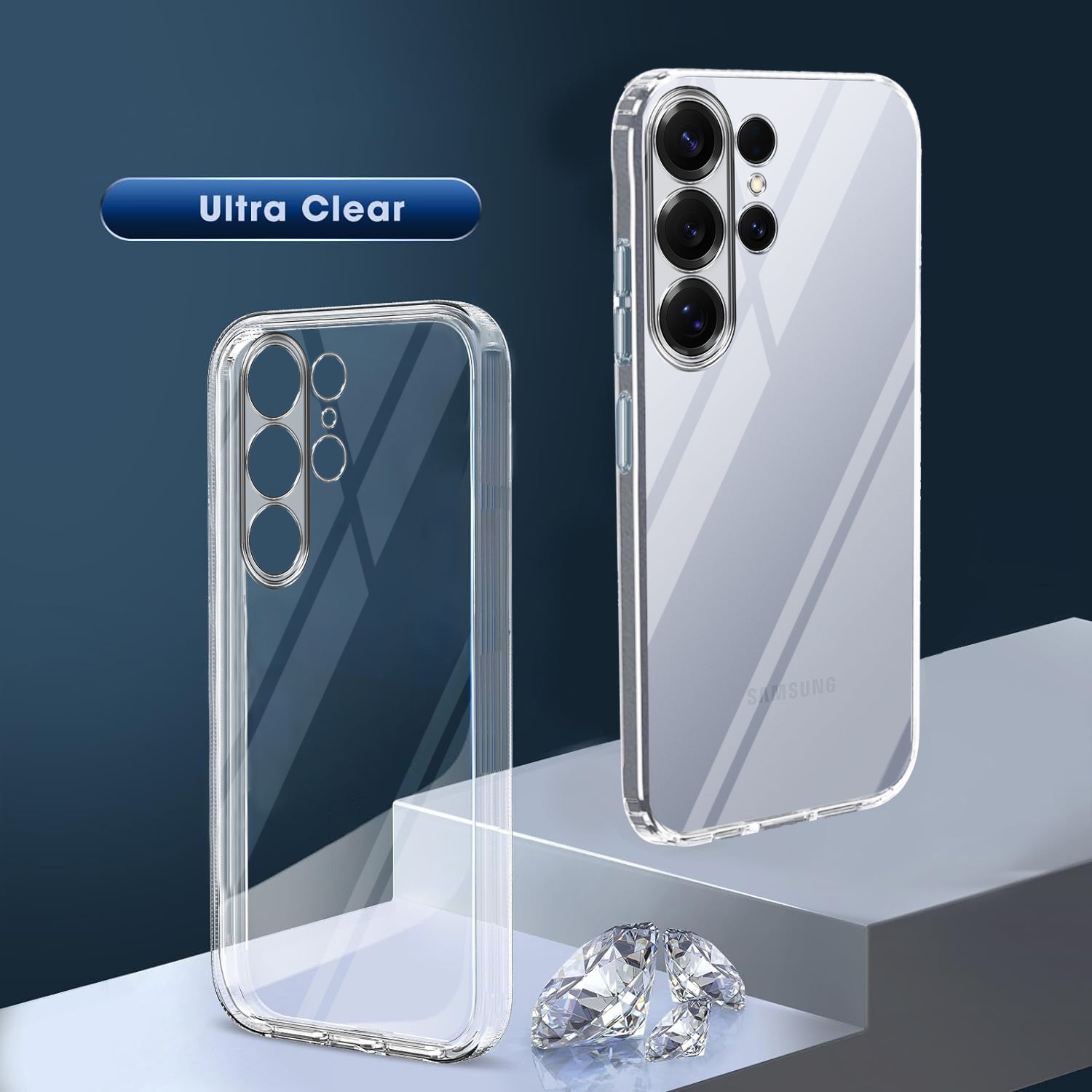 For Samsung Galaxy S26 Ultra Back Cover Case Silicone (Clear Shockproof Case with Camera Protection | Soft and Flexible | Transparent)