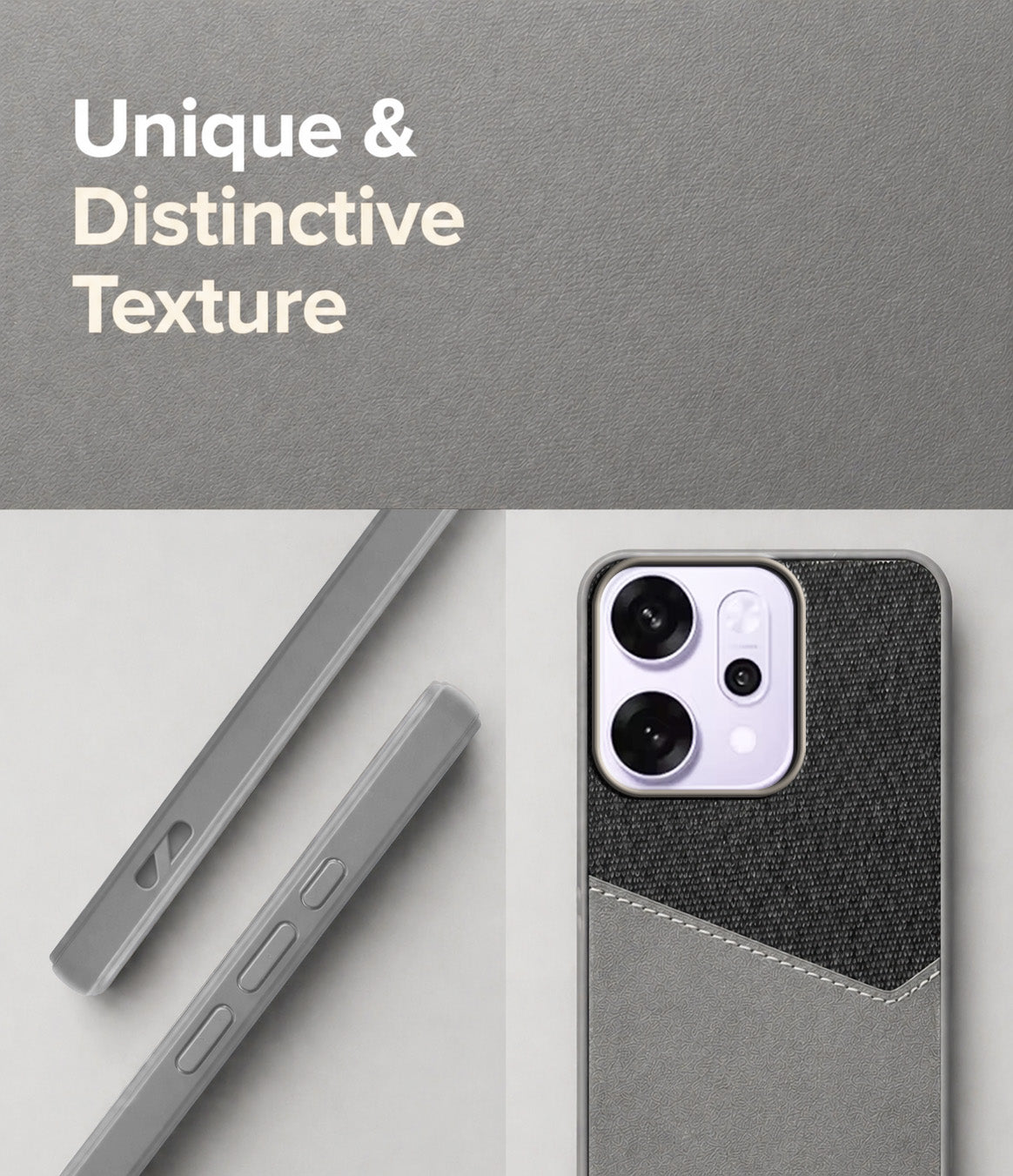 For Oppo Reno14 Pro 5G | Oppo Reno 14 Pro 5G Back Cover Case (Dual PU Leather Stitch | Professional Minimalist | Soft and Flexible)