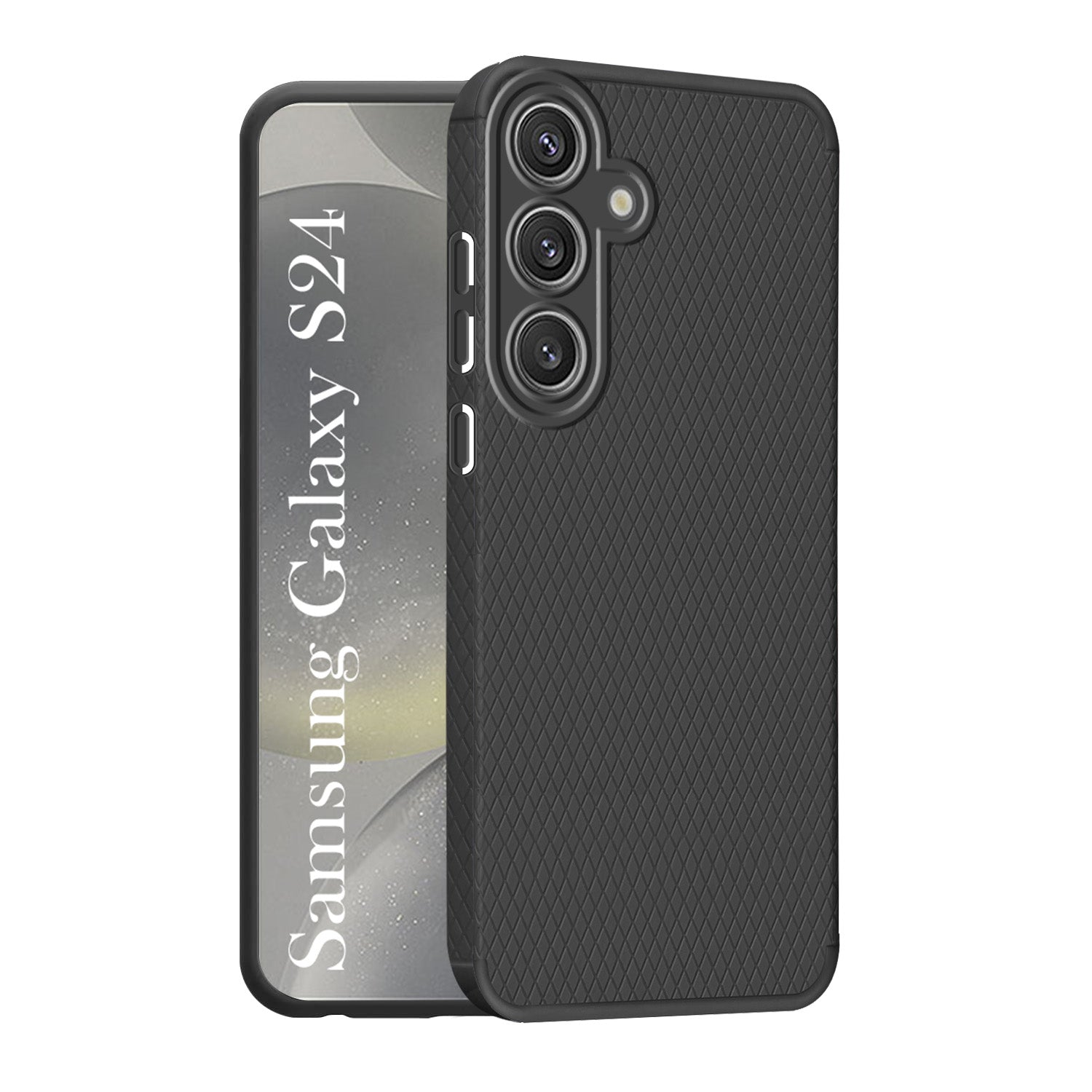 For Samsung Galaxy S24 Back Cover Case (Liquid Silicone | Side Grip | Camera Protection)