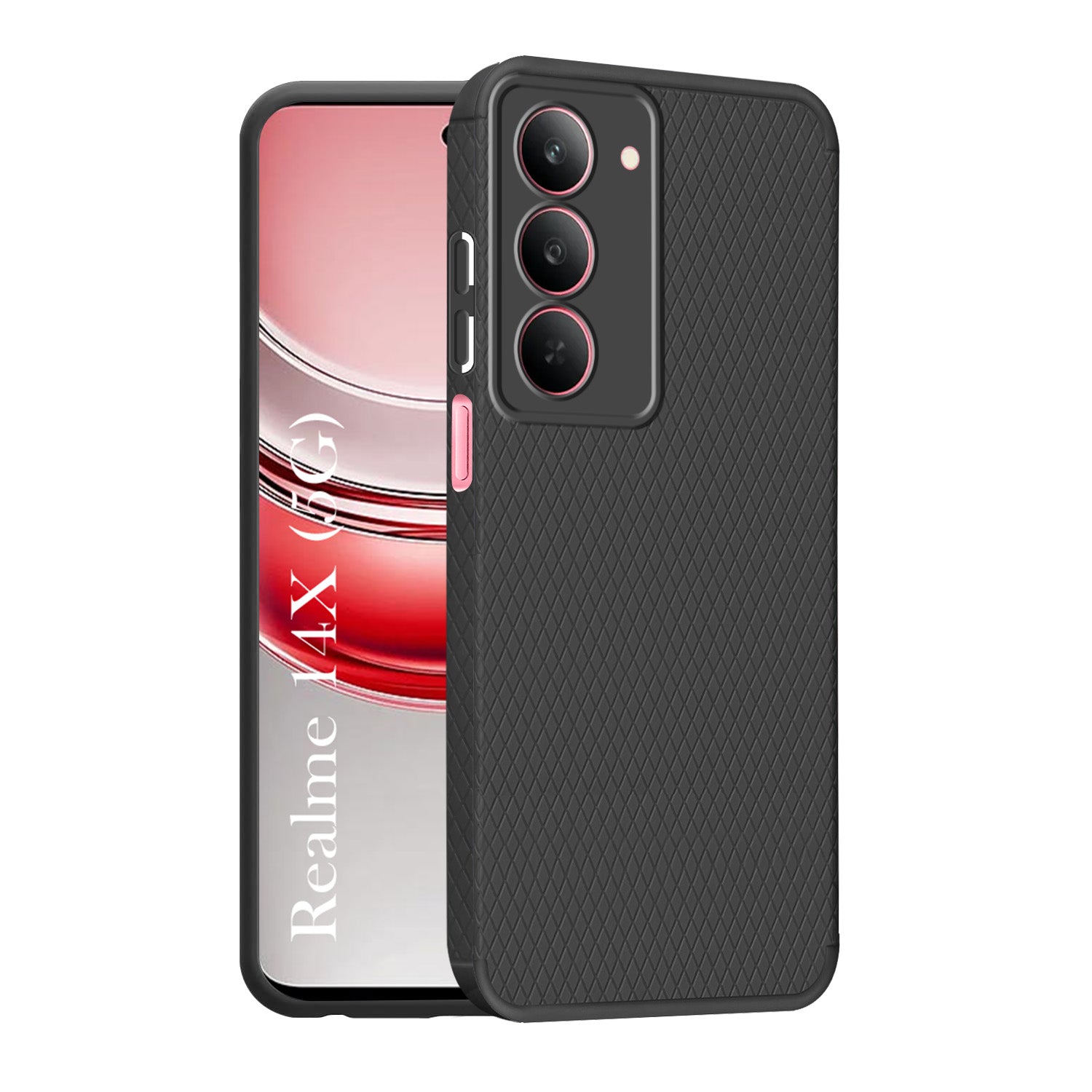 For Realme 14X Back Cover Case  (Liquid Silicone | Side Grip | Camera Protection)