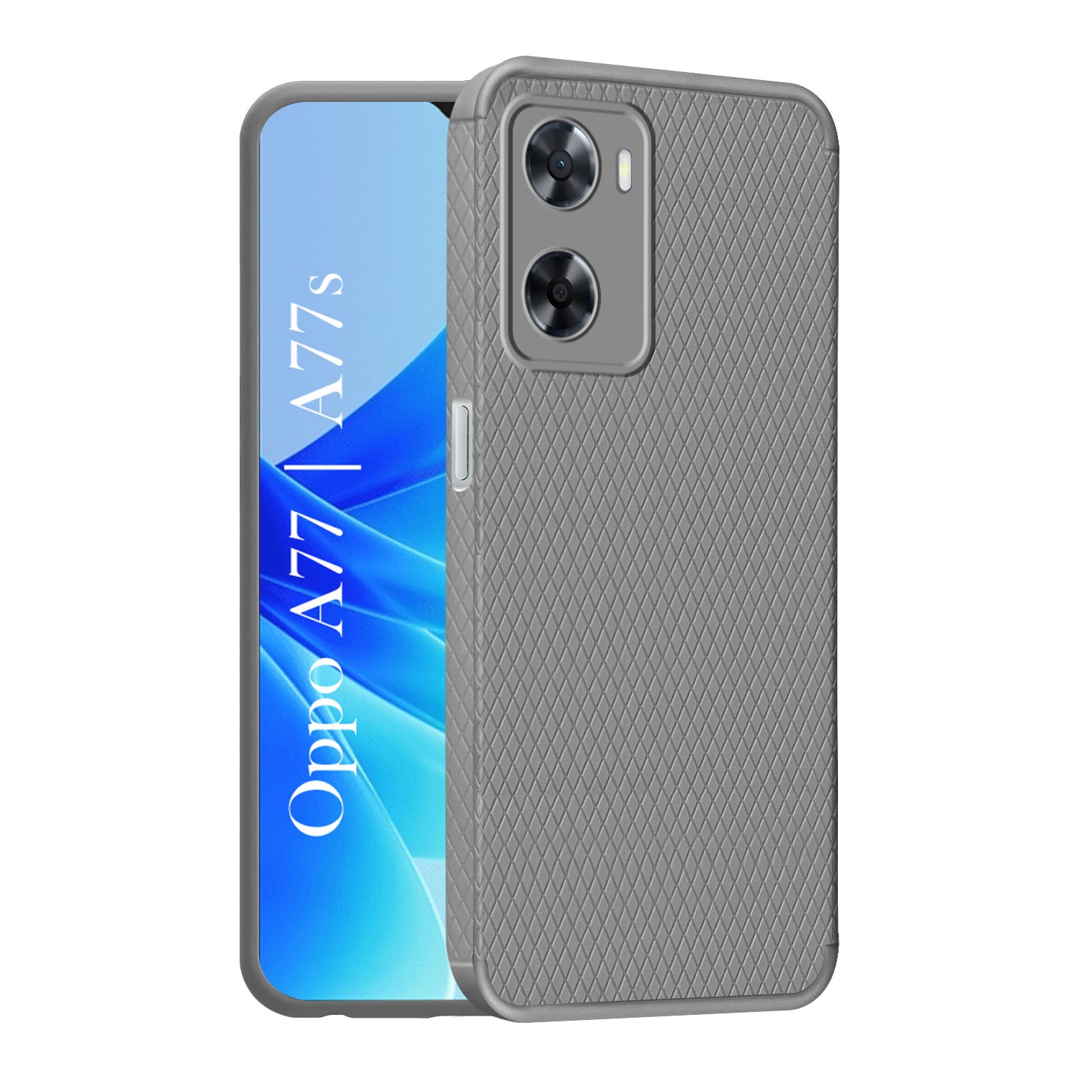 For Oppo A77 4G | Oppo A77s Back Cover Case (Liquid Silicone | Side Grip | Camera Protection)