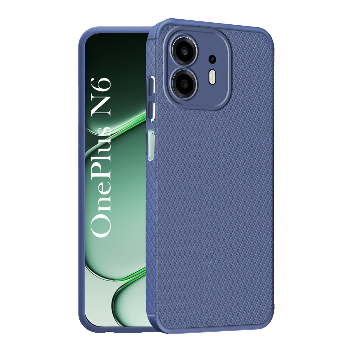 For OnePlus N6 Back Cover Case Liquid Silicone (Camera Protection | Side Grip Texture | Soft and Flexible)