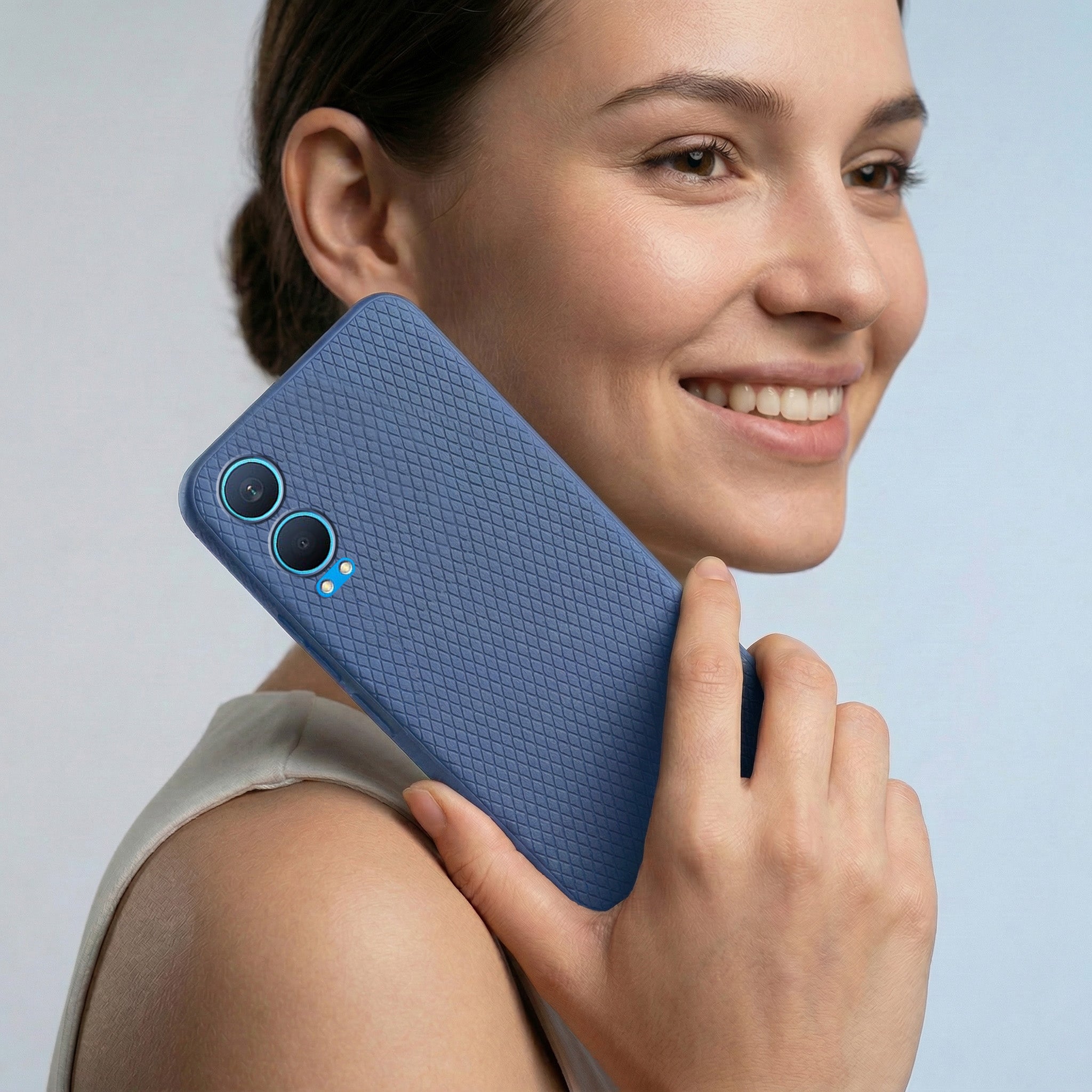 For Oneplus Nord CE 4 Lite 5G Combo with Back Cover and 9H Tempered Glass (Liquid Silicone | Camera Protection | Oleophobic Coating Screen Glass)