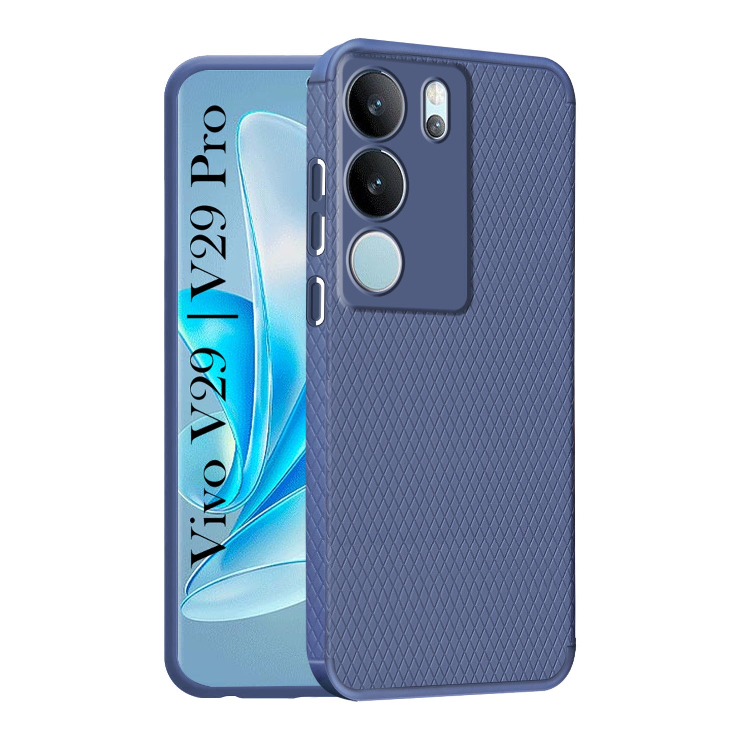For Vivo V29 | Vivo V29 Pro 5G Back Cover Case (Liquid Silicone | Side Grip | Camera Protection)