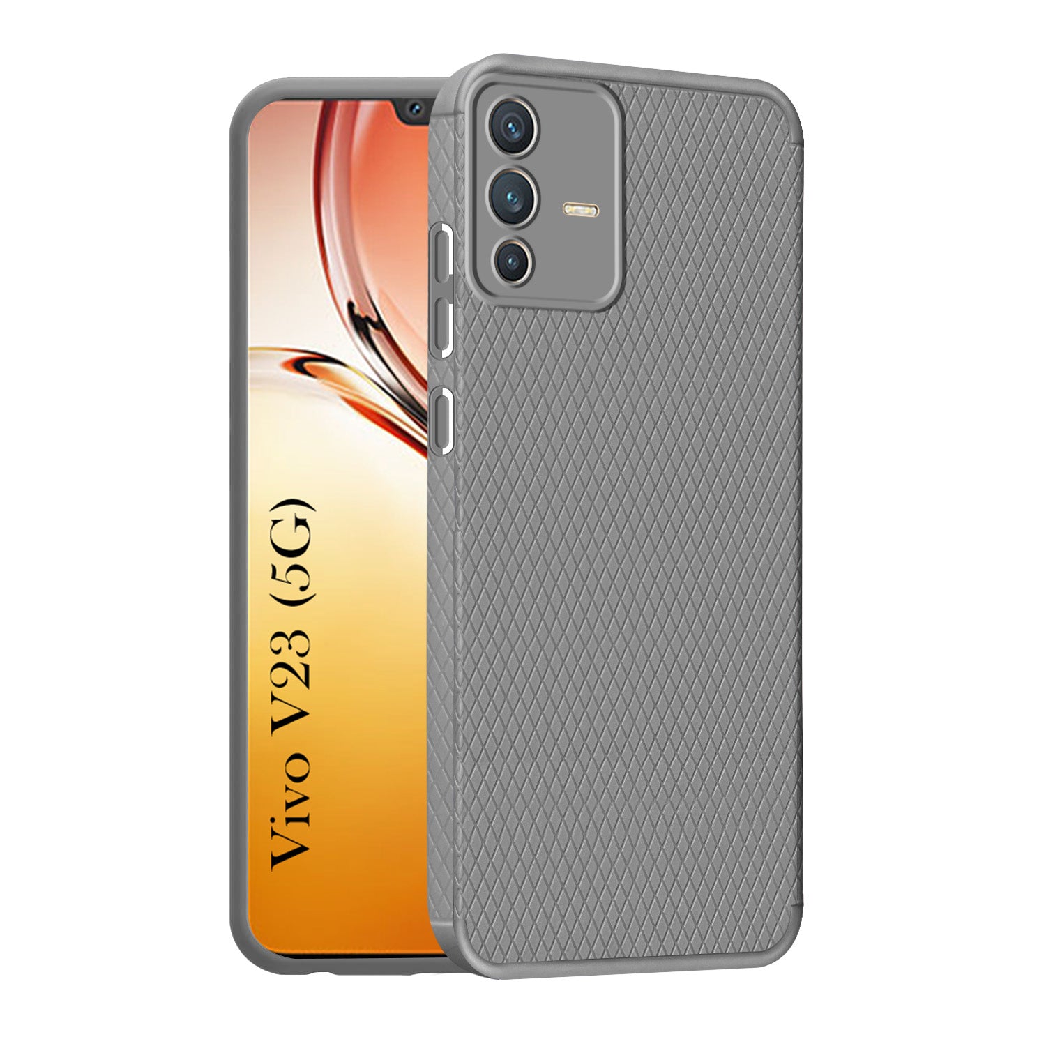 For Vivo V23 5G Back Cover Case (Liquid Silicone | Side Grip | Camera Protection)