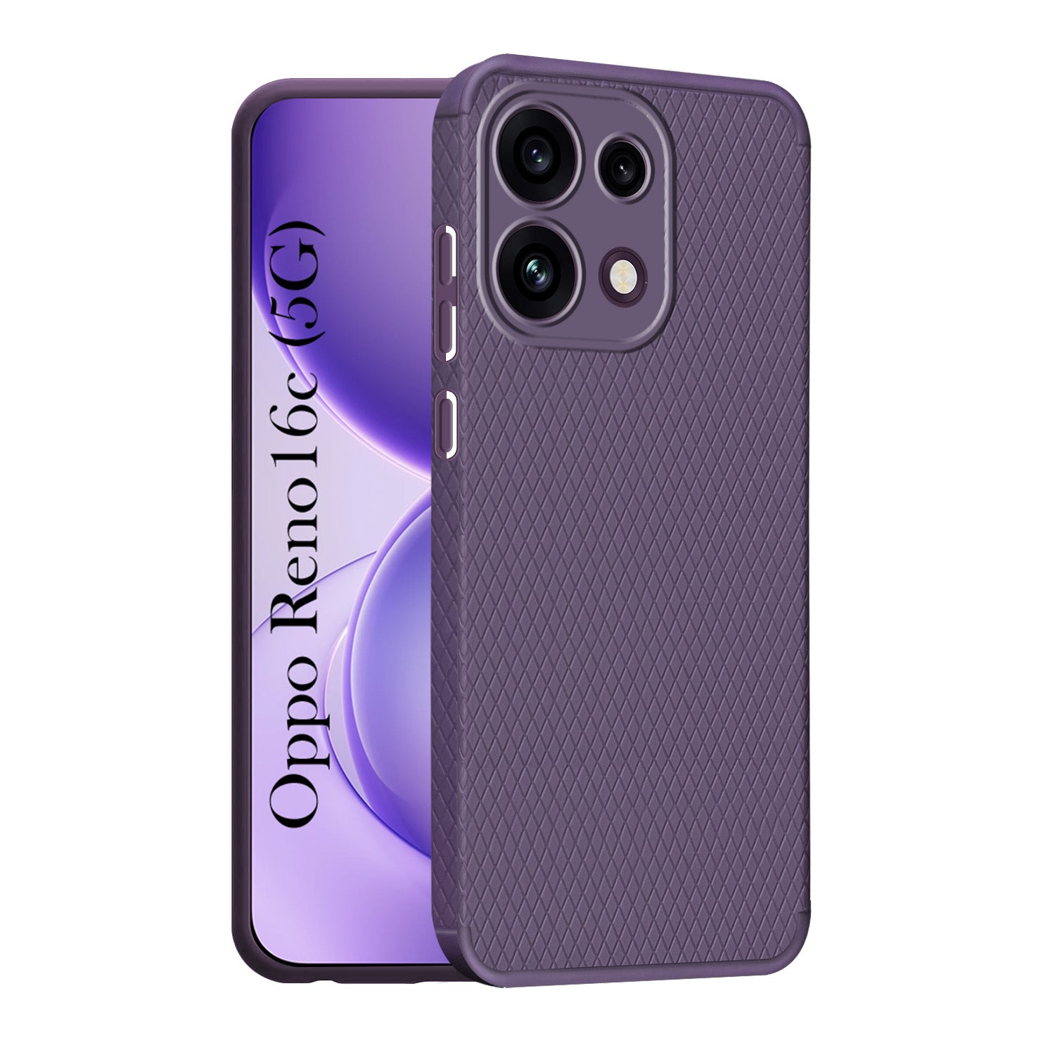For Oppo Reno 16C 5G Back Cover Case Liquid Silicone (Camera Protection | Side Grip Texture | Soft and Flexible)