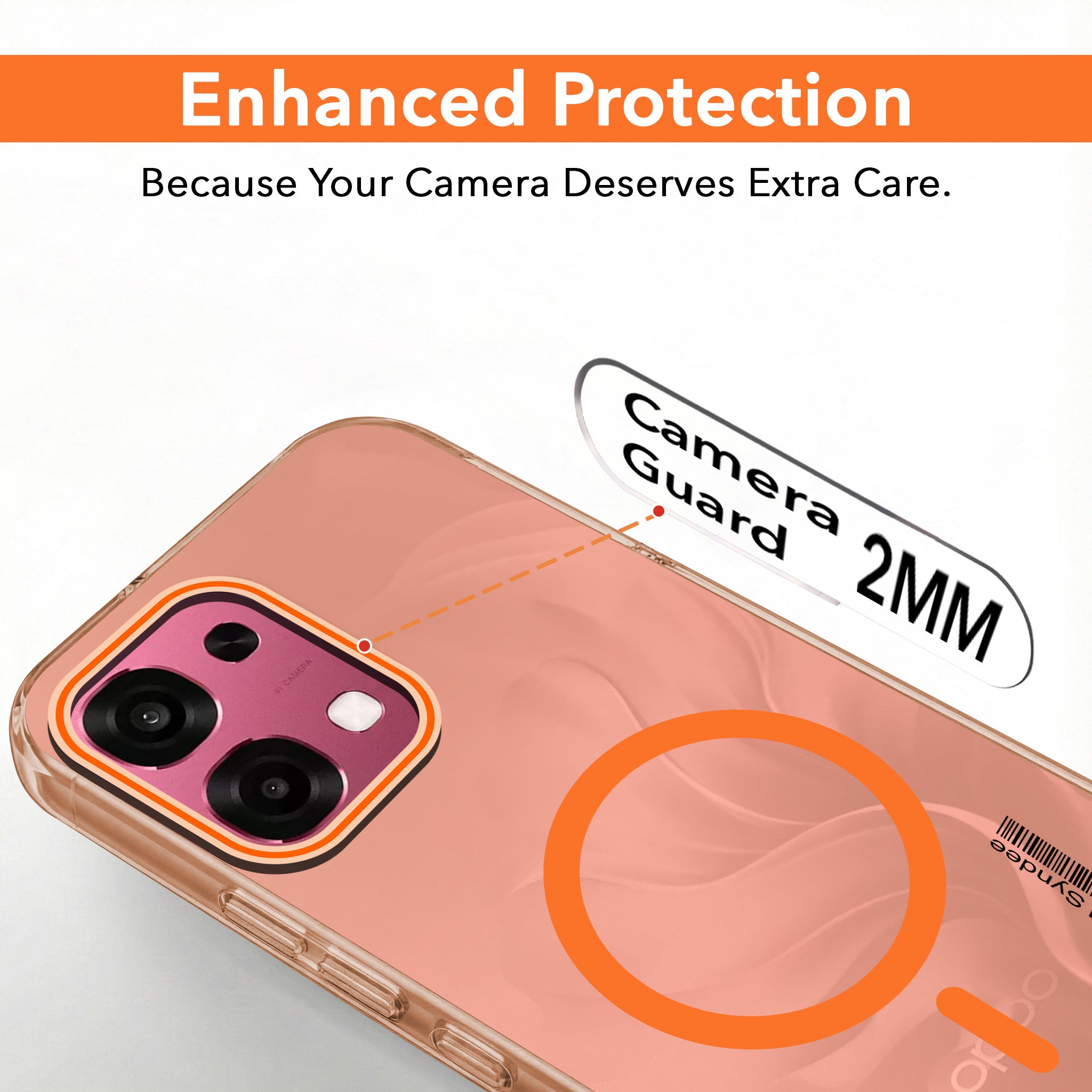For Oppo F31 5G | Oppo F33 5G Back Cover Case (Soft Touch | Camera Bump Protection | MagSafe Compatible | Matte Finish)