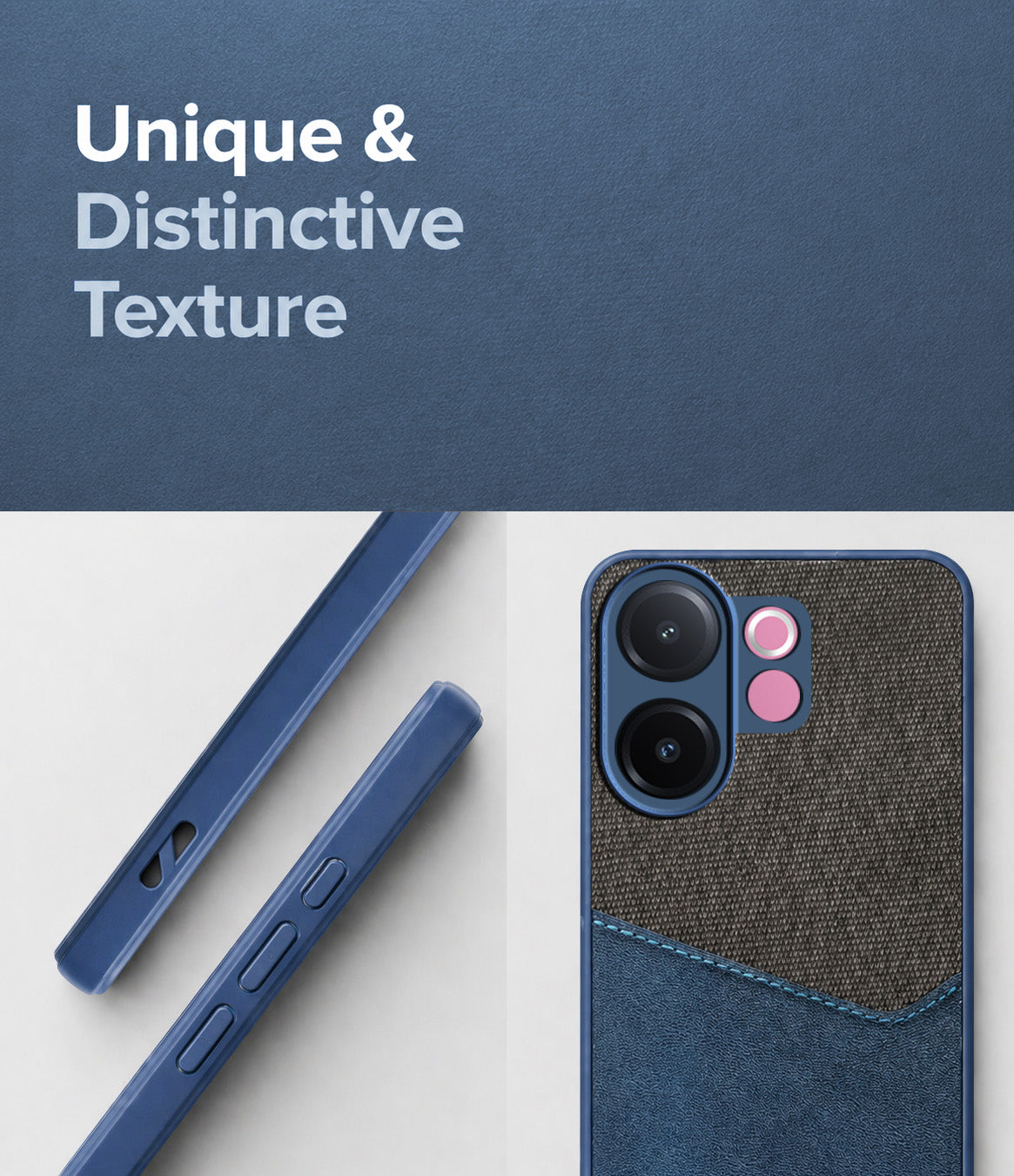 For Vivo V60e Back Cover Case (Dual PU Leather Stitch | Professional Minimalist | Soft and Flexible)