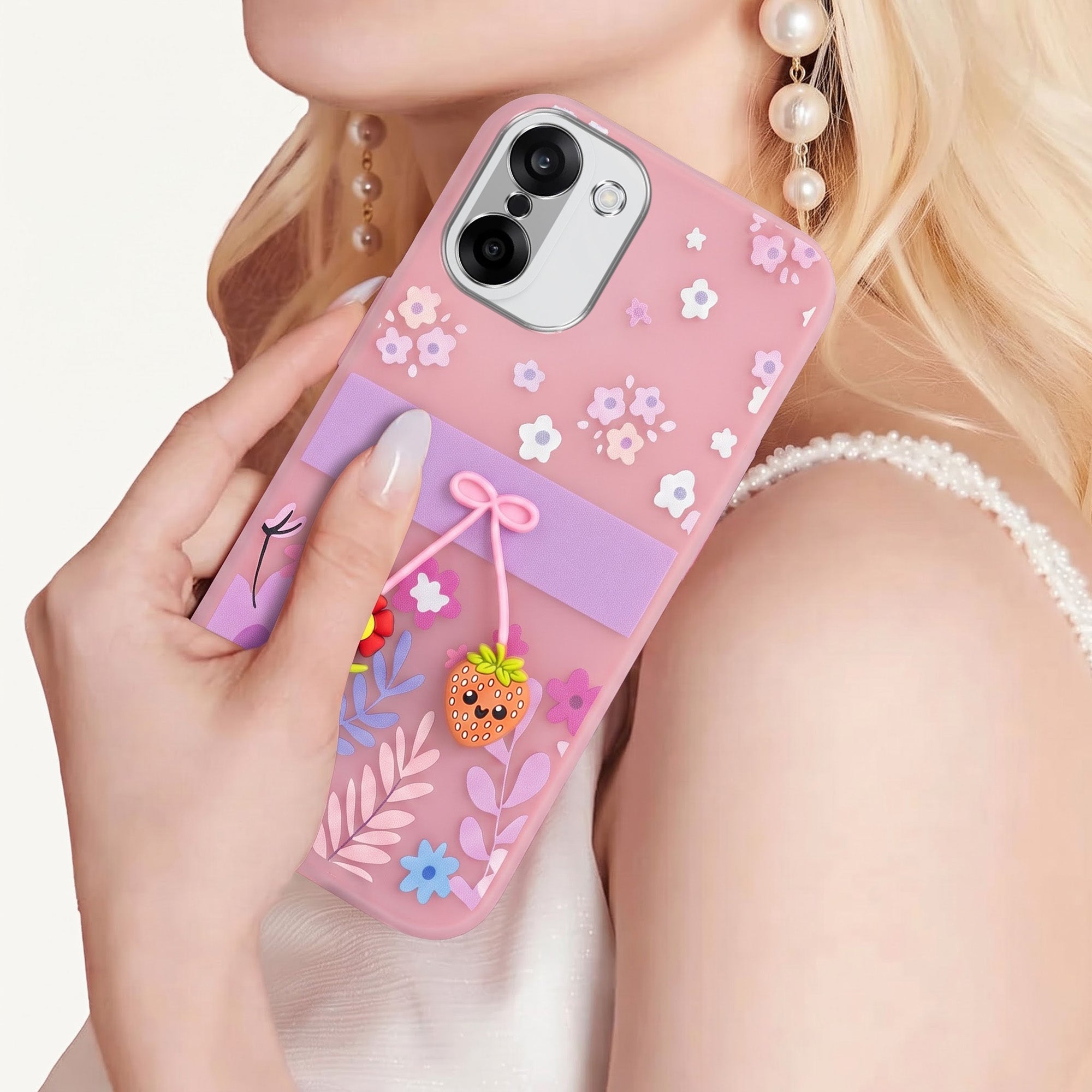 For Oneplus Nord CE 5 Back Cover Case (3D Cute Cartoons | Hard Back Side Soft | Matte Premium Finish | HD Printing)