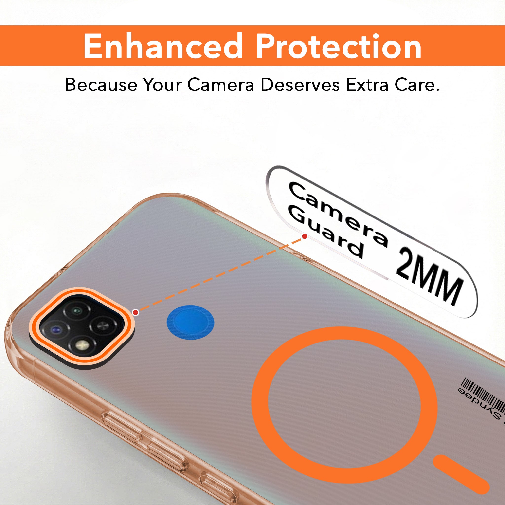 For Redmi 9C Back Cover Case (Soft Touch | Camera Bump Protection | MagSafe Compatible | Matte Finish)