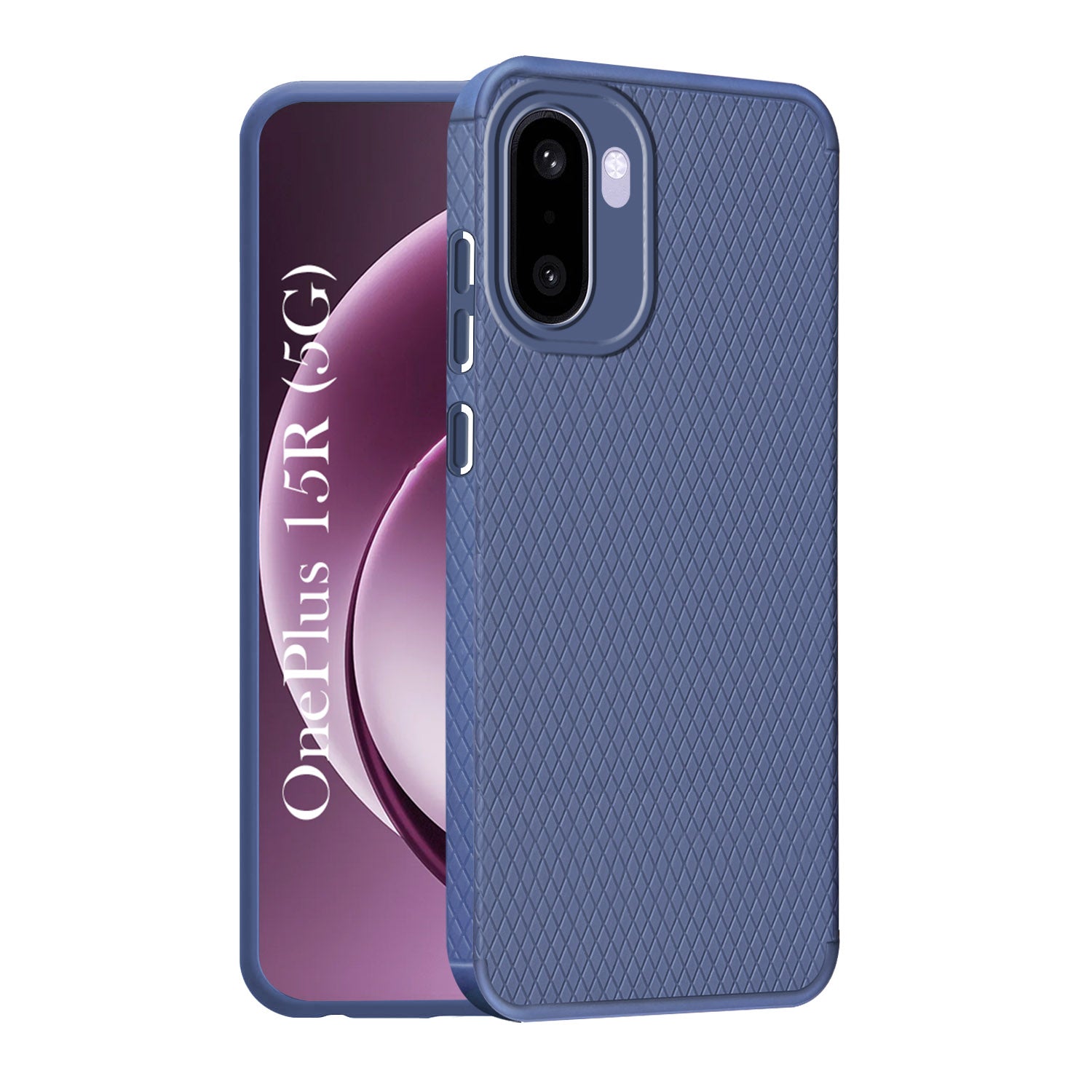 For OnePlus 15R Back Cover Case Liquid Silicone (Camera Protection | Side Grip Texture | Soft and Flexible)