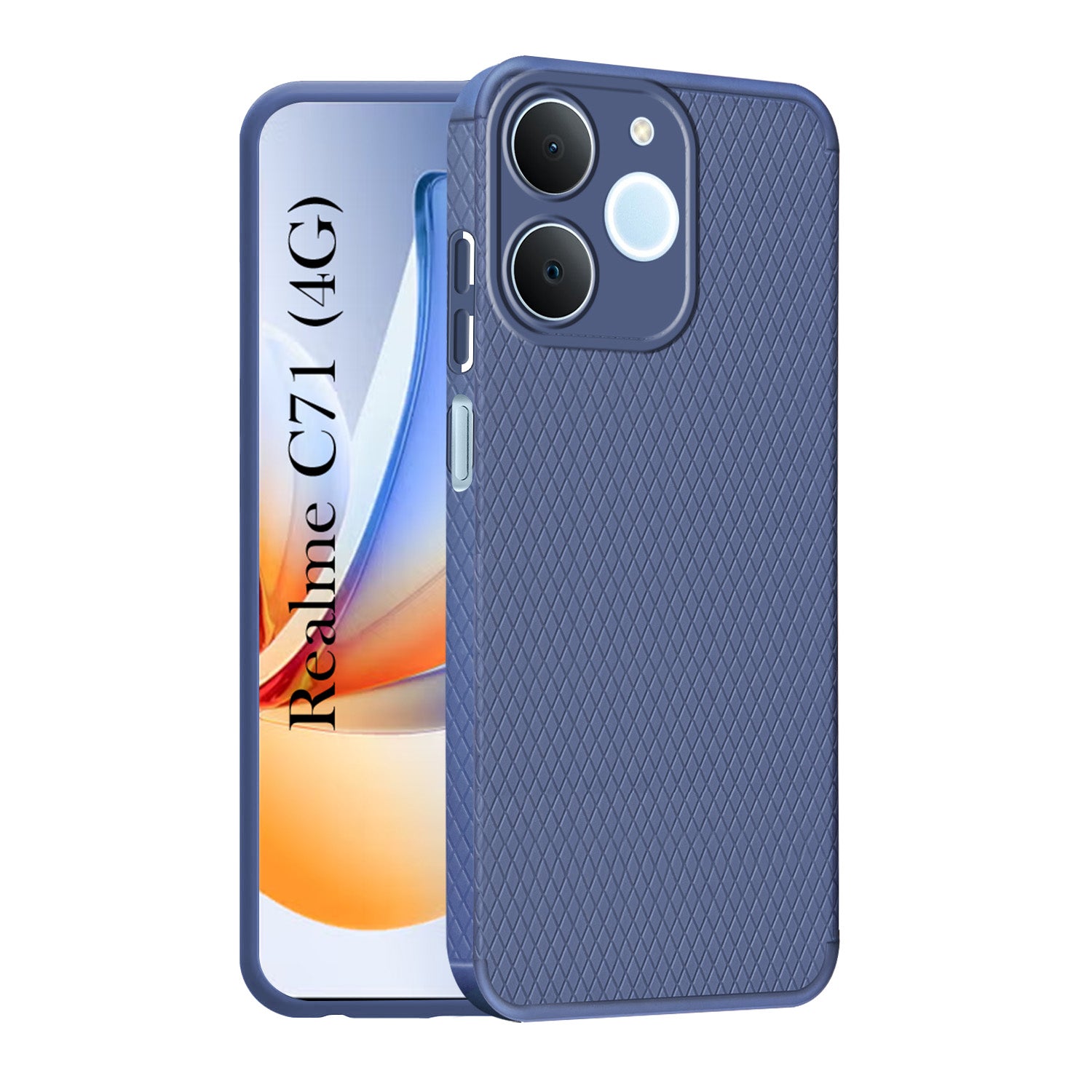 For Realme C71 Back Cover Case Liquid Silicone (Camera Protection | Side Grip Texture | Soft and Flexible)