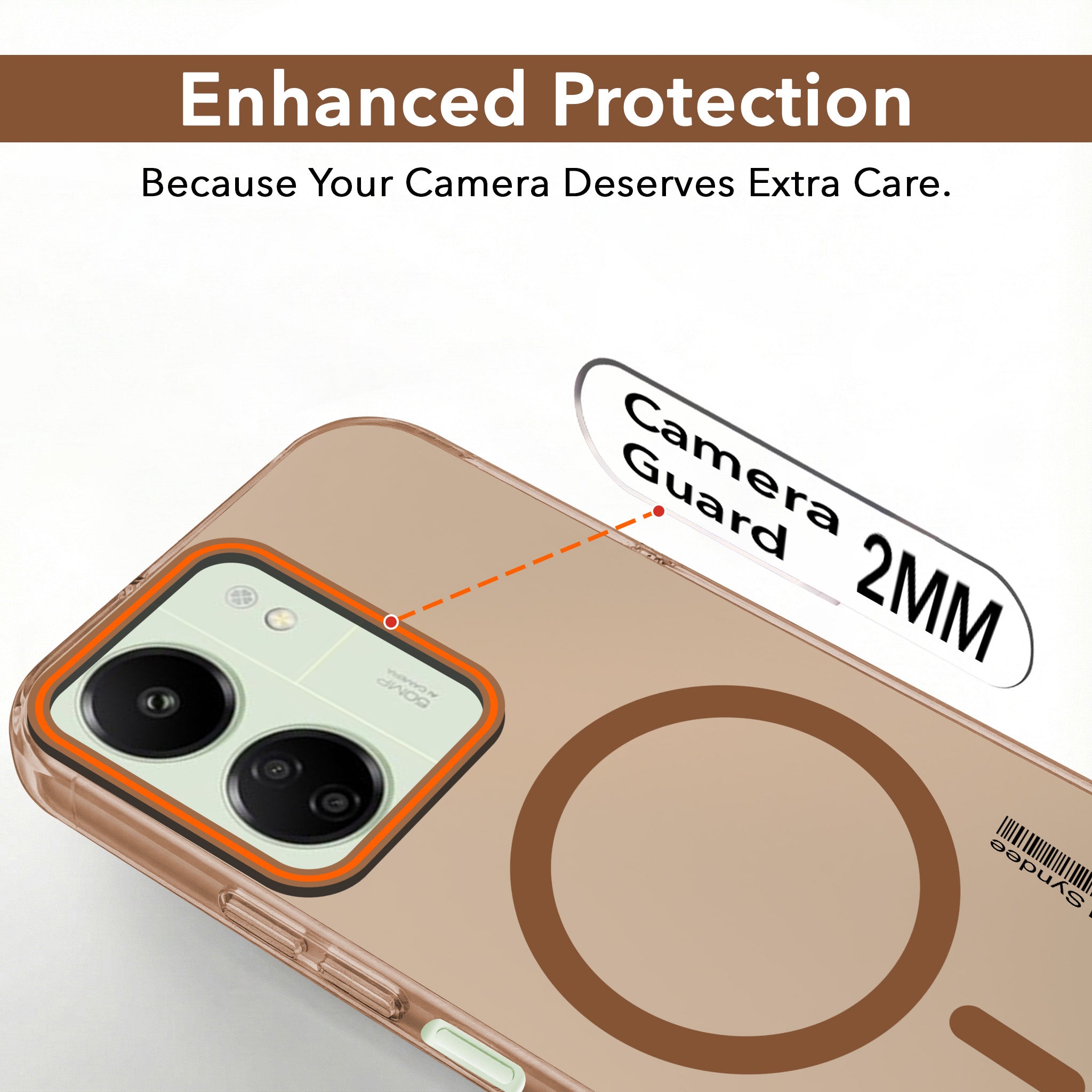 For Xiaomi Redmi 13C 4G Back Cover Case (Soft Touch | Camera Bump Protection | MagSafe Compatible | Matte Finish)