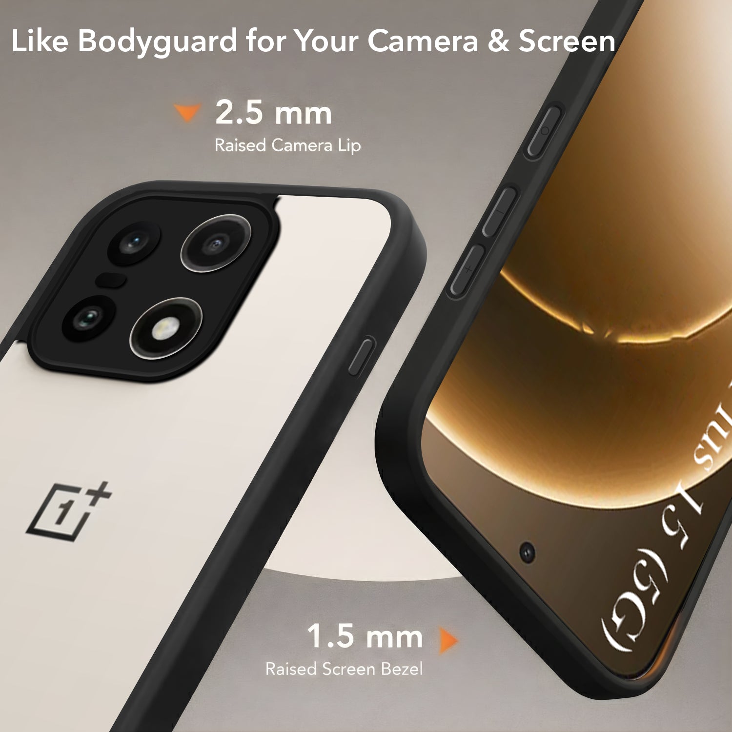 For OnePlus 15 5G Back Cover Case (Built-in Stand | Lifetime Anti Yellow | Kickstand Shockproof | Camera Protection | MagSafe Compatible)