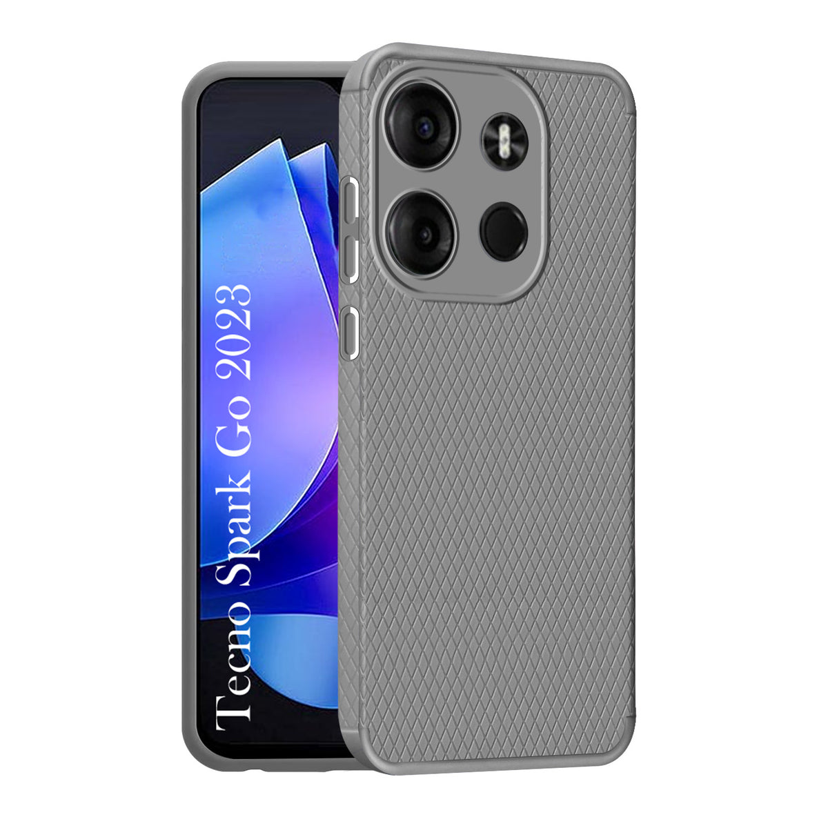 For Tecno Spark Go 2023 Back Cover Case (Liquid Silicone | Side Grip | Camera Protection)