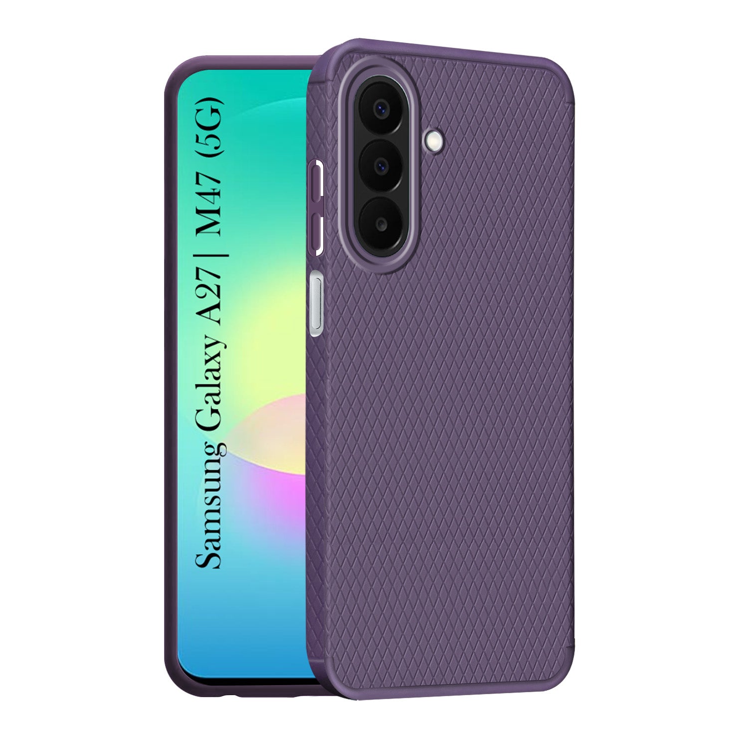 For Samsung Galaxy A27 5G | Samsung Galaxy M47 5G Back Cover Case Liquid Silicone (Camera Protection | Side Grip Texture | Soft and Flexible)