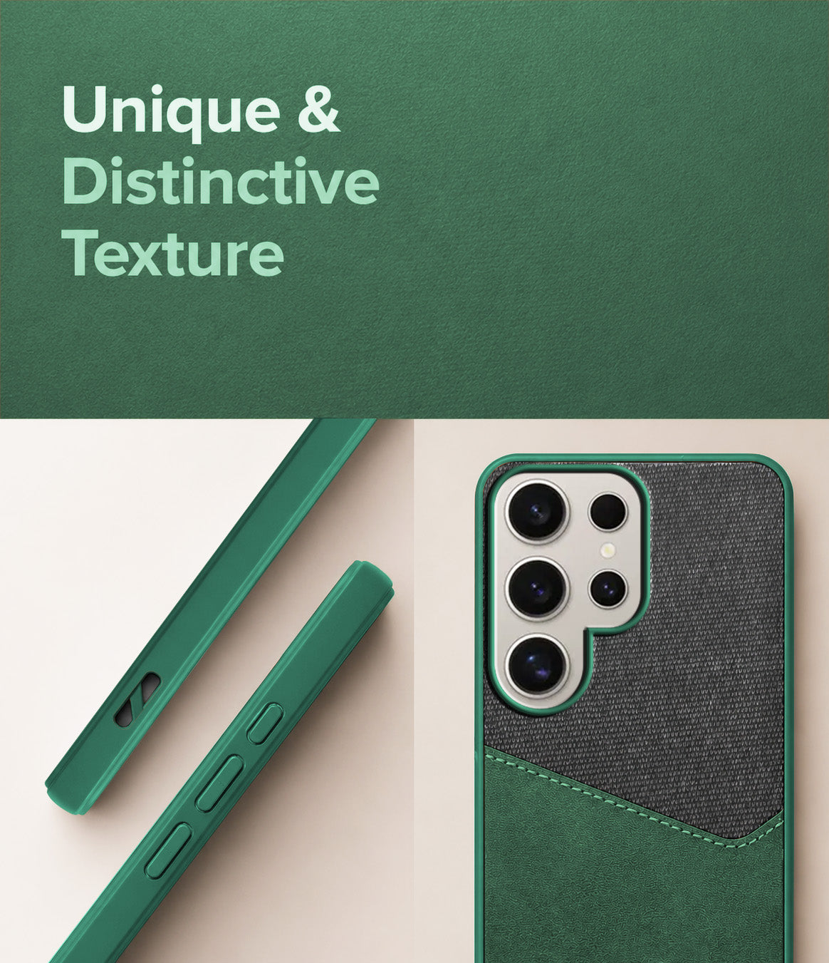For Samsung Galaxy S24 Ultra Back Cover Case (Dual PU Leather Stitch | Professional Minimalist | Soft and Flexible)