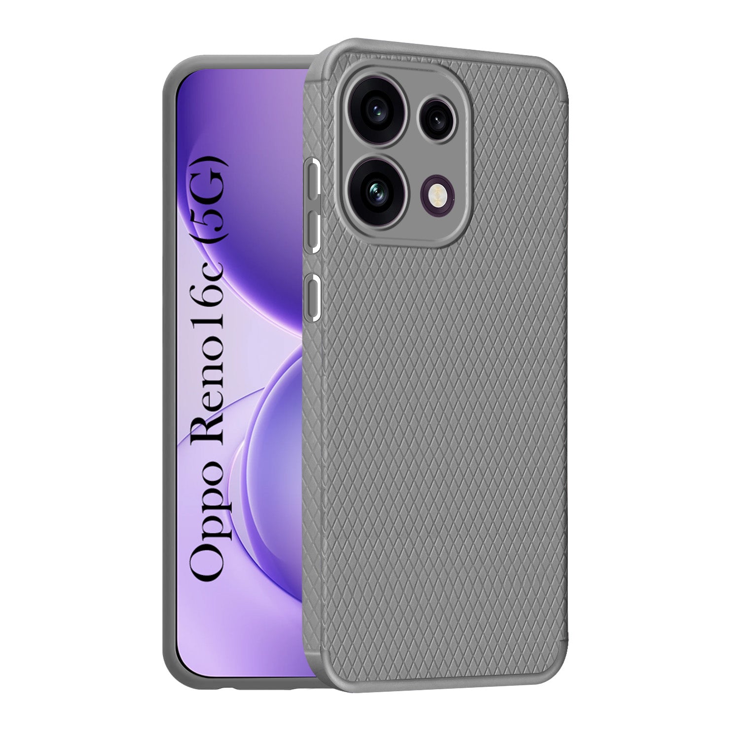 For Oppo Reno 16C 5G Back Cover Case Liquid Silicone (Camera Protection | Side Grip Texture | Soft and Flexible)