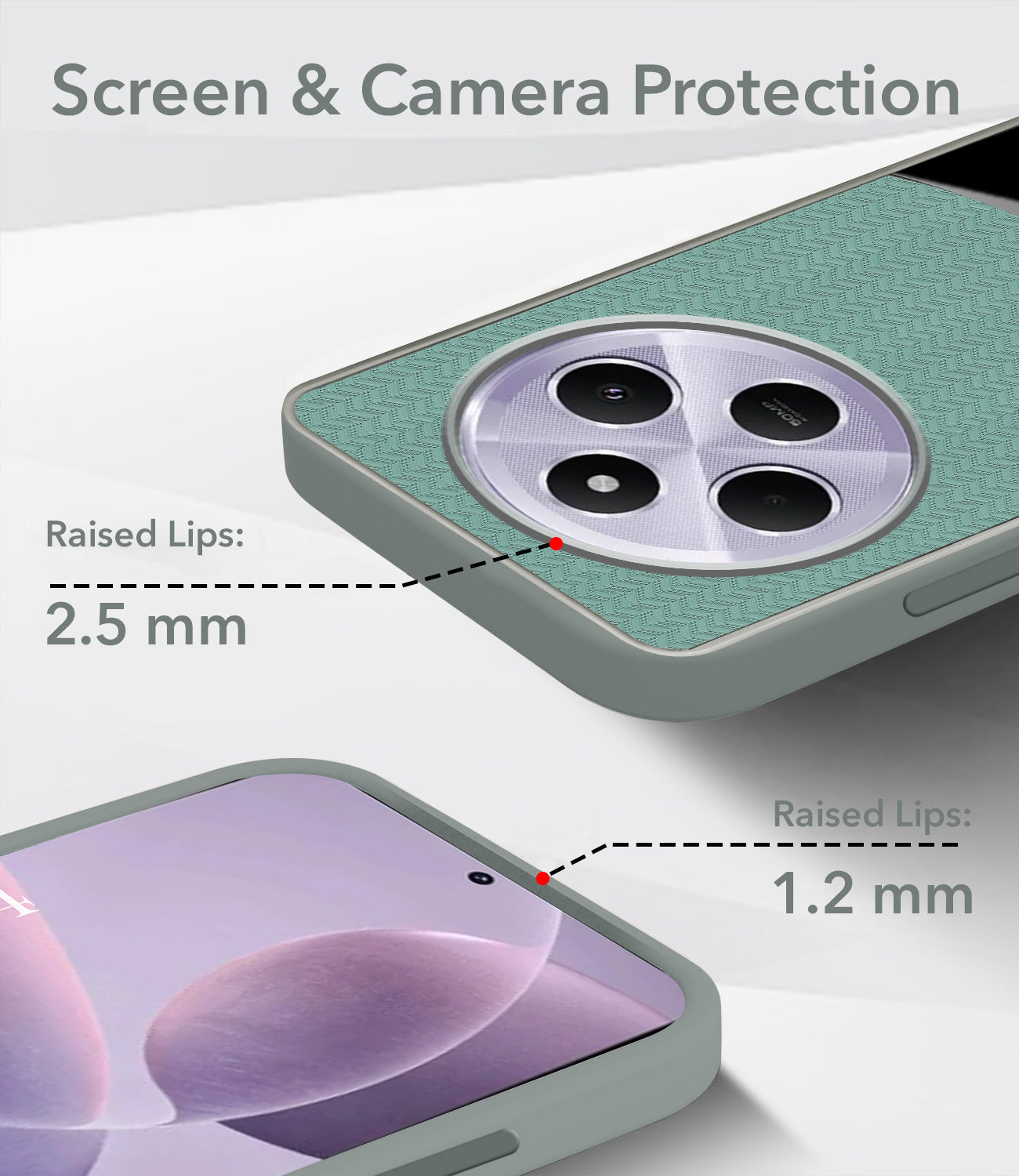 For Redmi A4 5G | Xiaomi Redmi 14C Silicone Finish Back Cover Case (Premium Minimalist Professional Feel | Camera Protection Bump)