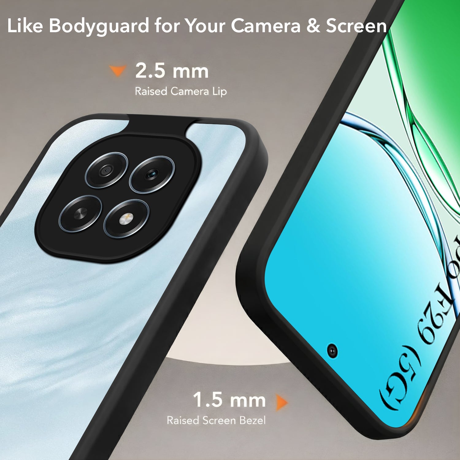 For Oppo F29 Back Cover Case (Built-in Stand | Lifetime Anti Yellow | Kickstand Shockproof | Camera Protection | MagSafe Compatible)