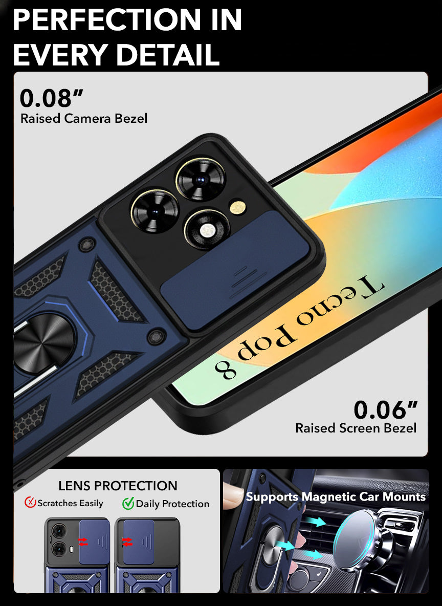 For Tecno Pop 8 Back Case Cover