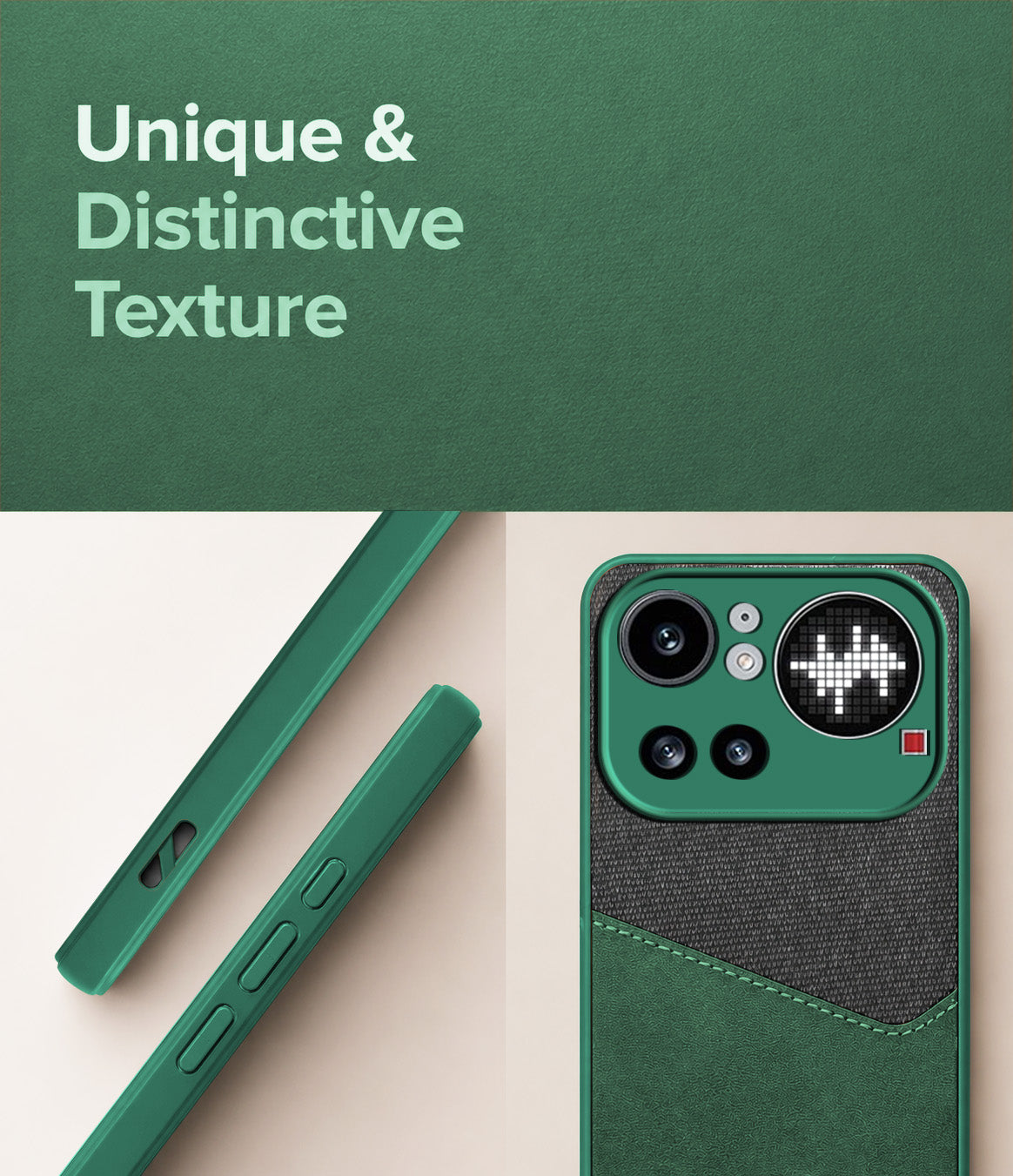 For Nothing Phone 4A Pro 5G Back Cover Case (Dual PU Leather Stitch | Professional Minimalist | Soft and Flexible)
