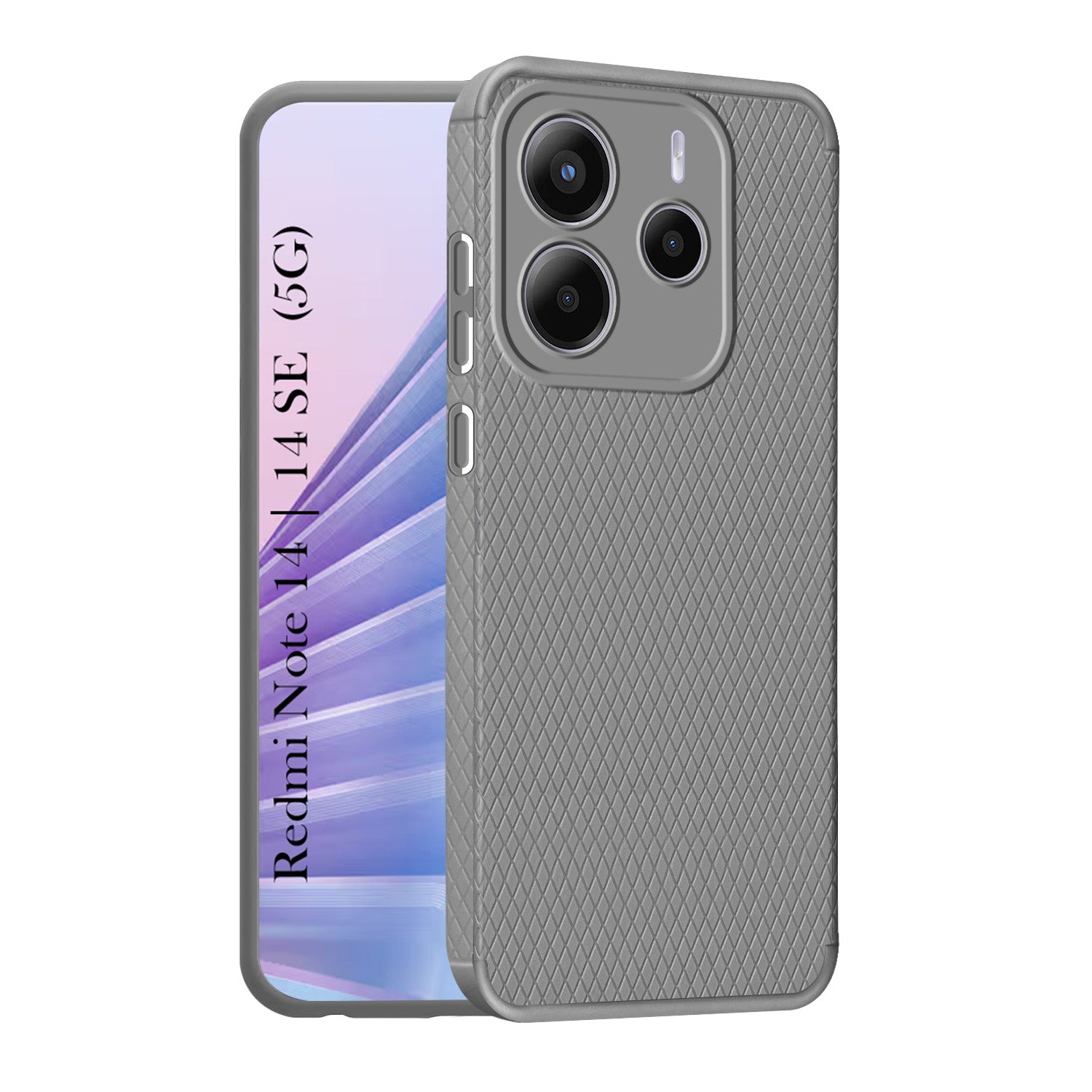 For Redmi Note 14 | Redmi Note 14 SE Back Cover Case (Liquid Silicone | Side Grip | Camera Protection)