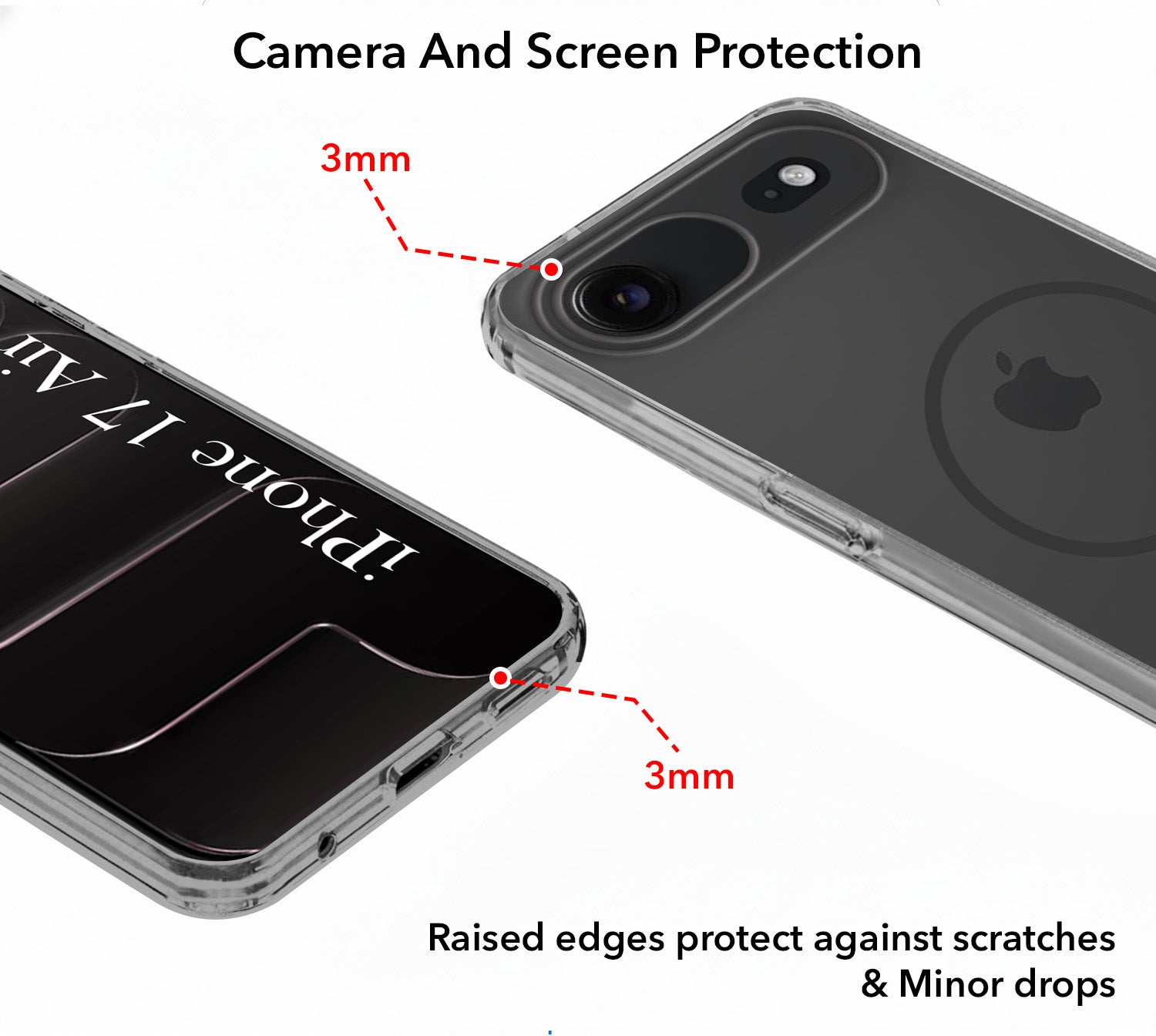 For Apple iPhone 17 Air Back Cover Case Silicone (Slim Paper Thin | Camera Protection Bump | Minimalist Professional | Soft Flexible)