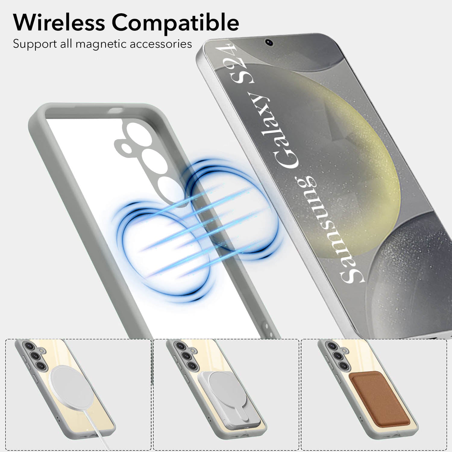 For Samsung Galaxy S24 Back Cover Case (Lifetime Anti Yellow | Anti Scratch | Crystal Clear Shockproof)