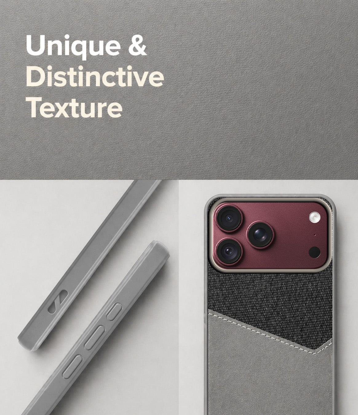 For Apple iPhone 18 Pro Max Back Cover Case (Dual PU Leather Stitch | Professional Minimalist | Soft and Flexible)