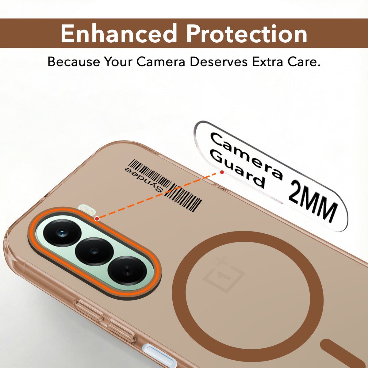 For OnePlus Nord CE 6 Lite Back Cover Case (Soft Touch | Camera Bump Protection | MagSafe Compatible | Matte Finish)