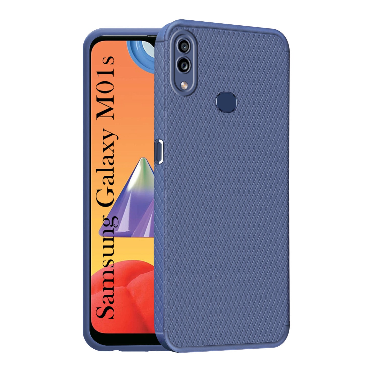 For Samsung Galaxy M01s Back Cover Case Liquid Silicone (Camera Protection | Side Grip Texture | Soft and Flexible)