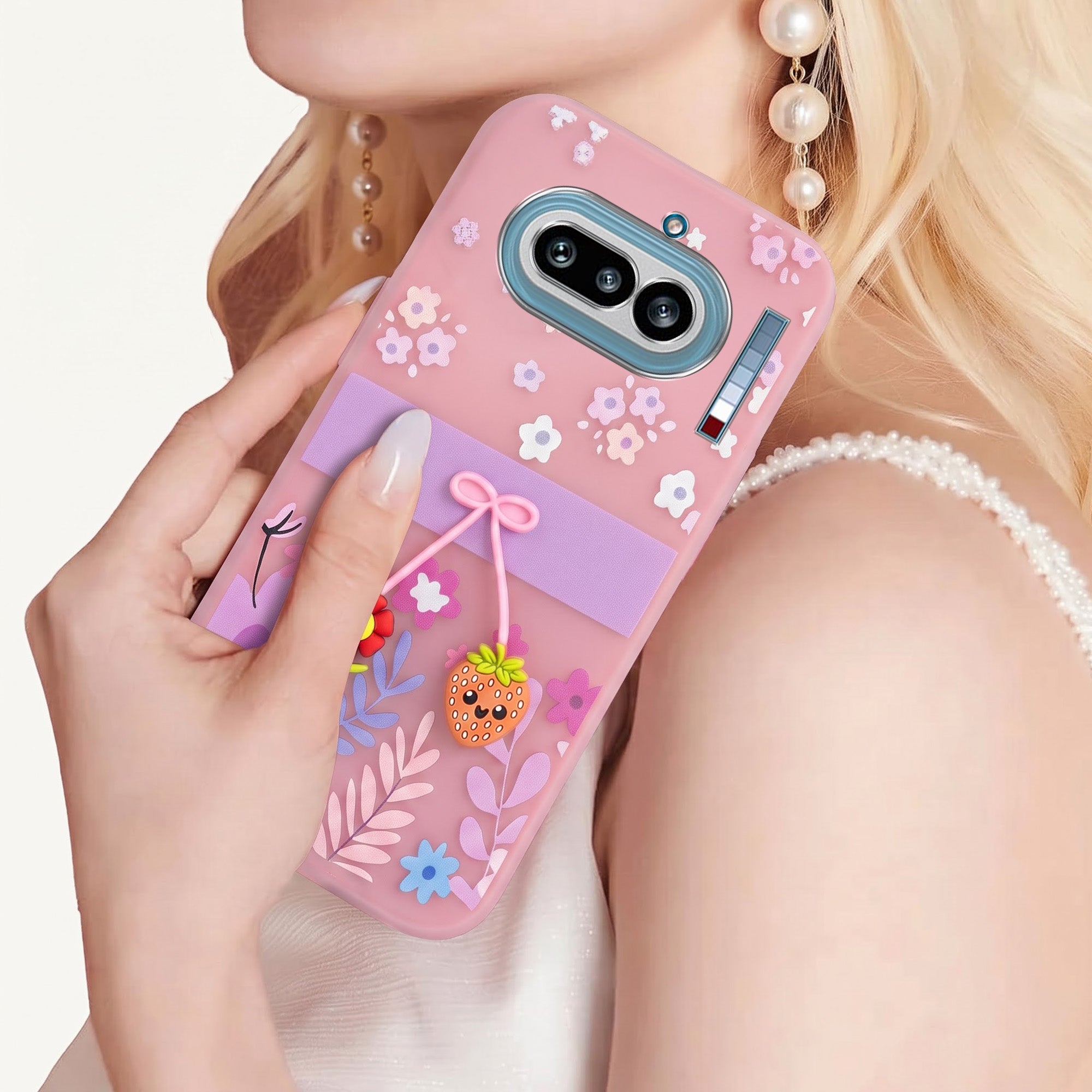 For Nothing Phone 4A 5G Back Cover Case (3D Cute Cartoons | Hard Back Side Soft | Matte Premium Finish | HD Printing)