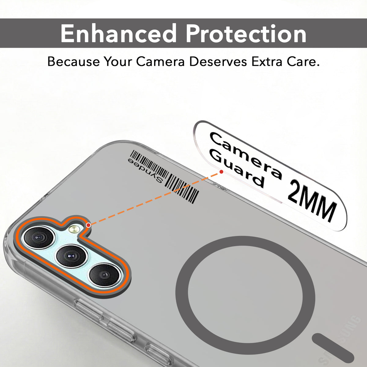 For Samsung Galaxy A34 5G Back Cover Case (Soft Touch | Camera Bump Protection | MagSafe Compatible | Matte Finish)