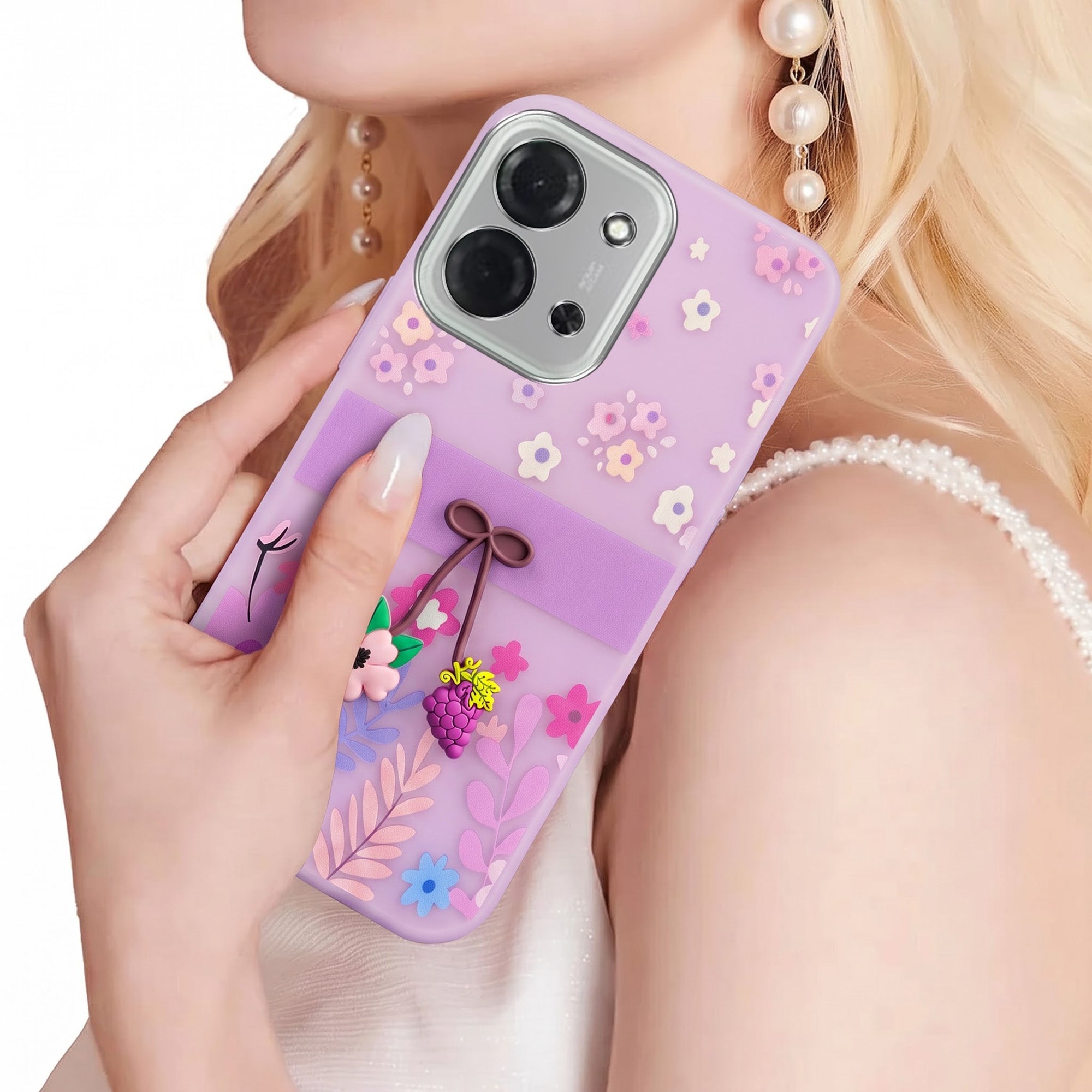 For Realme 15X Back Cover Case (3D Cute Cartoons | Hard Back Side Soft | Matte Premium Finish | HD Printing)