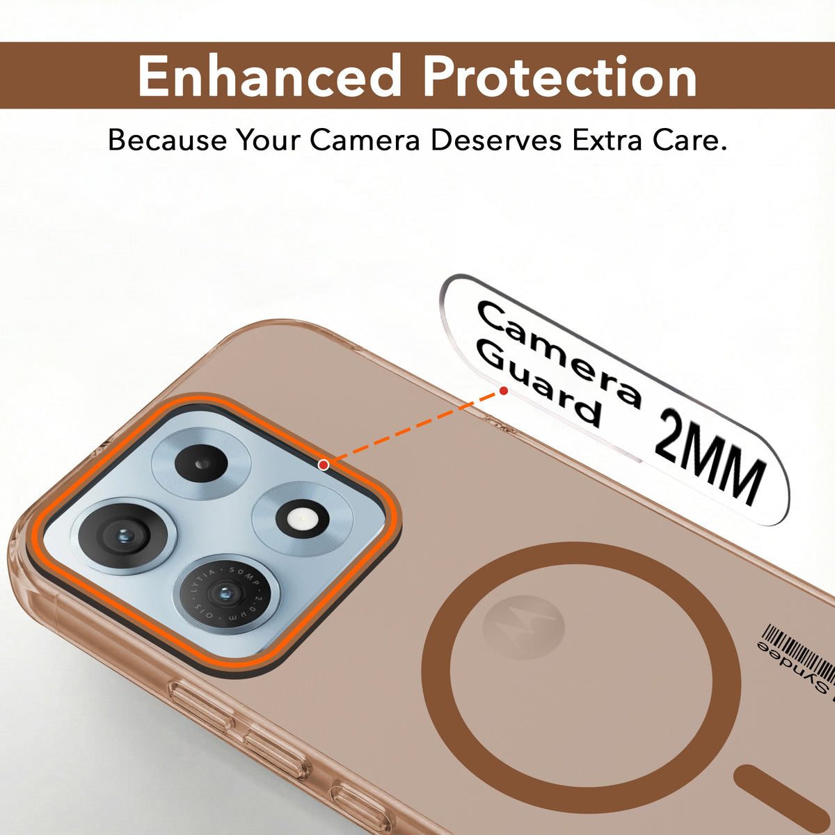 For Motorola Moto Edge 70 Max Back Cover Case (Soft Touch | Camera Bump Protection | MagSafe Compatible | Matte Finish)