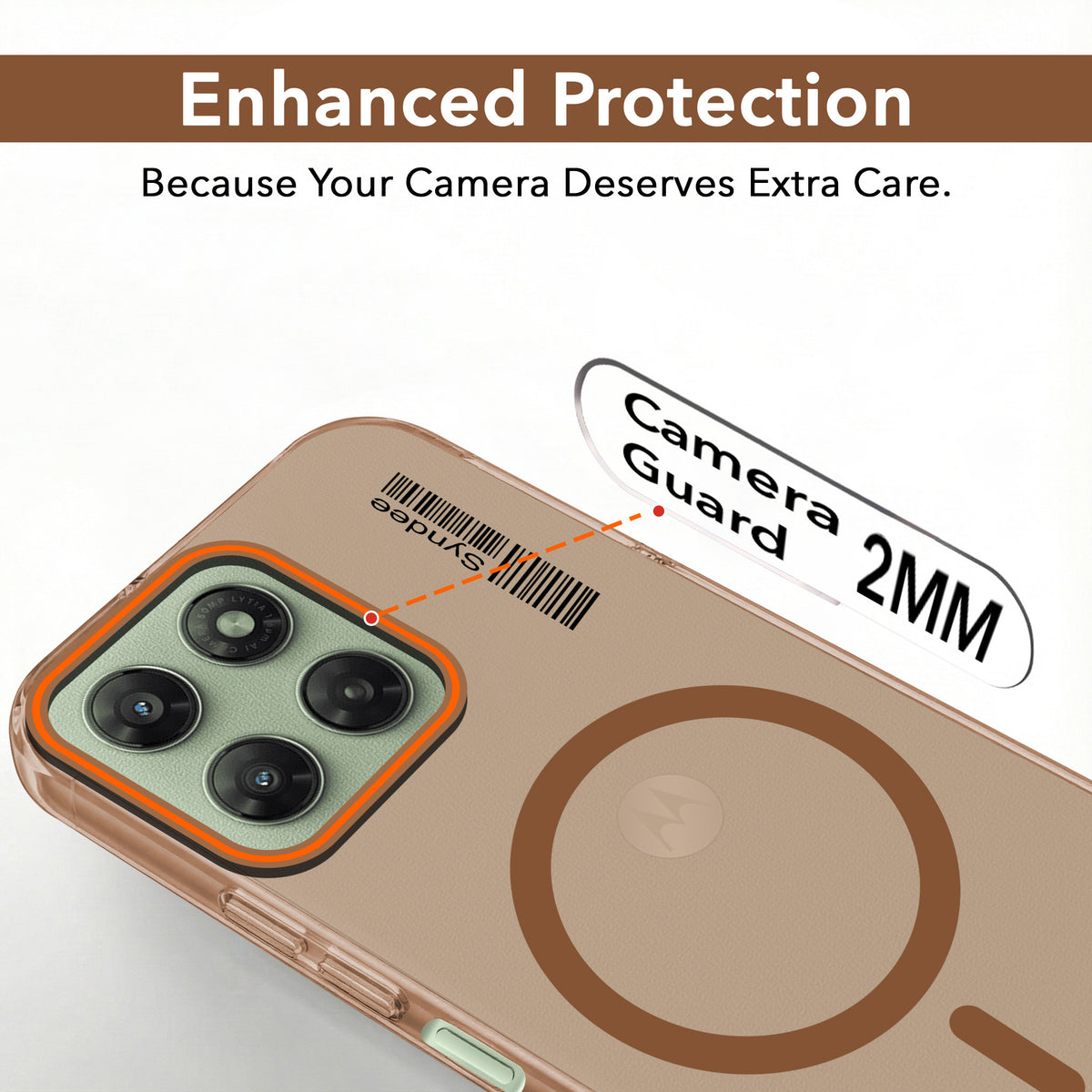 For Motorola Moto G77 Power Back Cover Case (Soft Touch | Camera Bump Protection | MagSafe Compatible | Matte Finish)