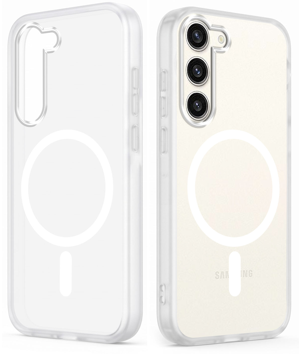 For Samsung Galaxy S23 Plus Matte Finish Back Case Cover (MagSafe Compatible | Translucent Soft Touch | Slim and Unbreakable)