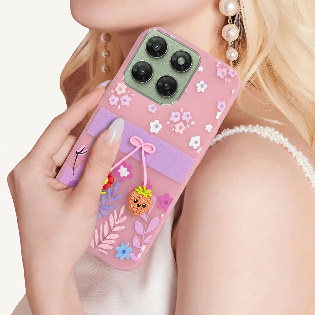 For Motorola Moto G77 Power Back Cover Case (3D Cute Cartoons | Hard Back Side Soft | Matte Premium Finish | HD Printing)