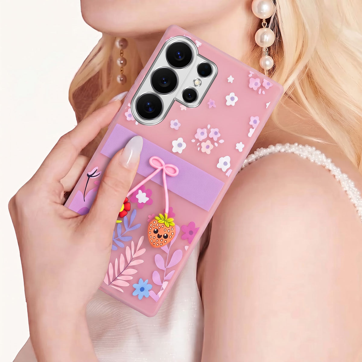 For Samsung Galaxy S26 Ultra Back Cover Case (3D Cute Cartoons | Hard Back Side Soft | Matte Premium Finish | HD Printing)