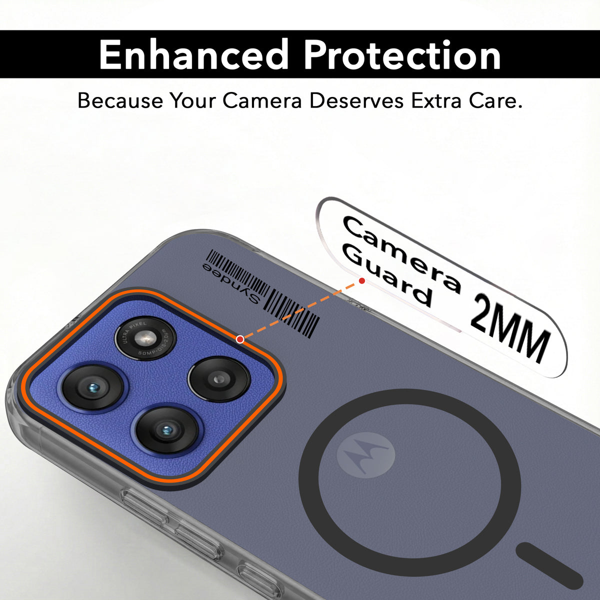 For Motorola Moto Edge 60 Stylus Back Cover Case (Soft Touch | Camera Bump Protection | MagSafe Compatible | Matte Finish)