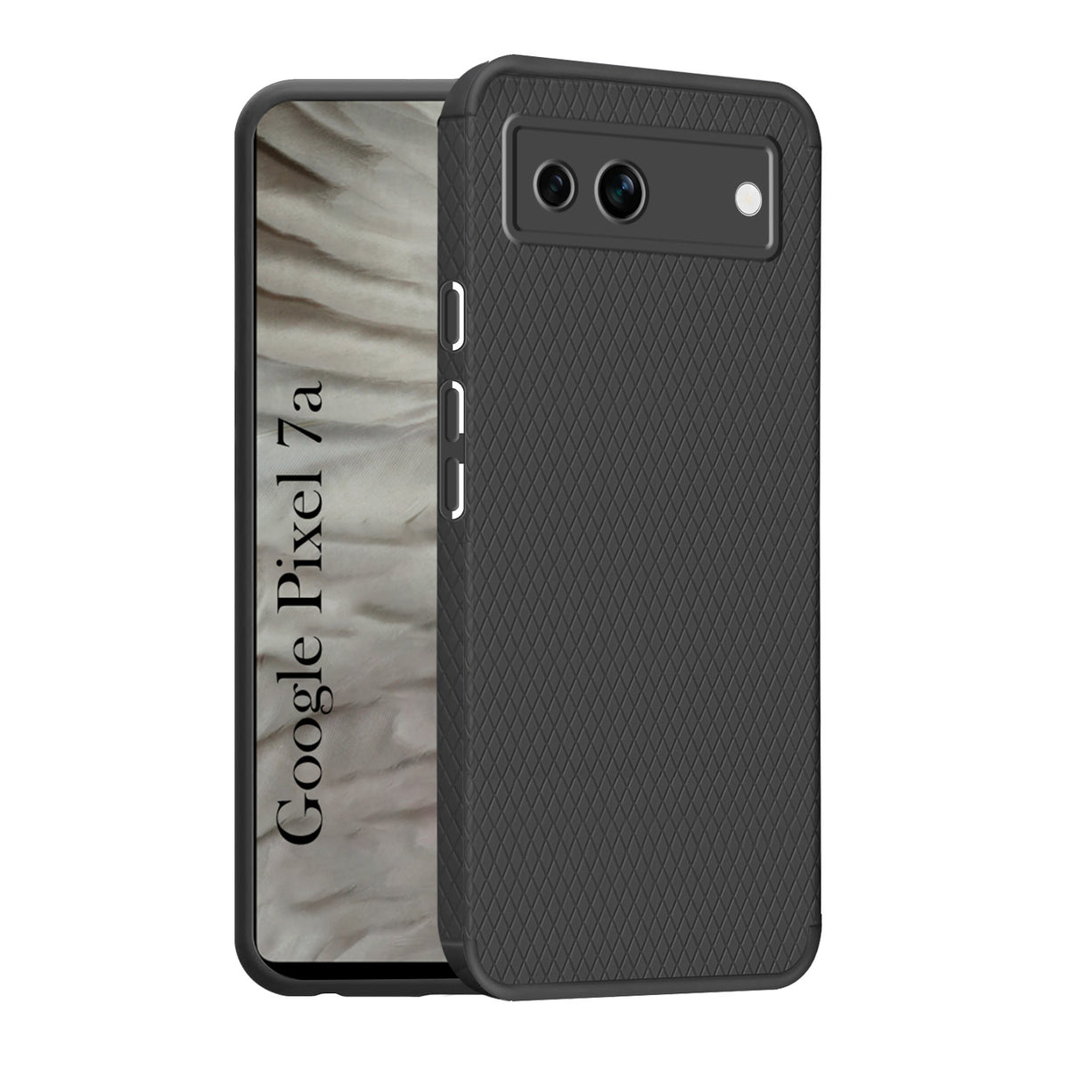 For Google Pixel 7a Back Cover Case Liquid Silicone (Camera Protection | Side Grip Texture | Soft and Flexible)