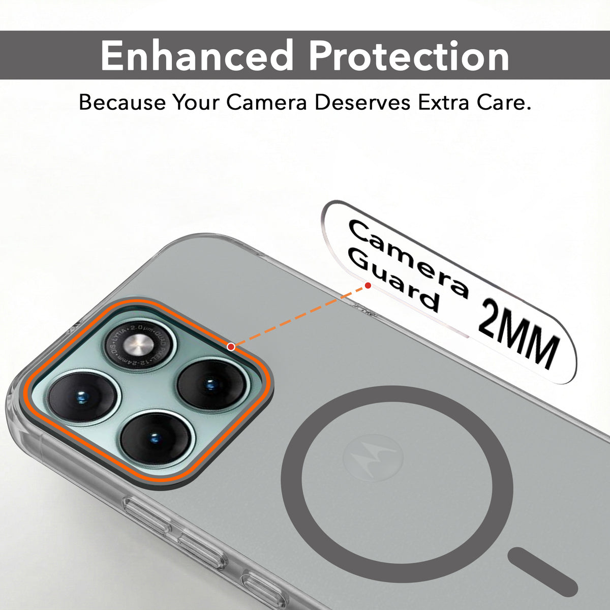 For Motorola Moto Edge 70 Back Cover Case (Soft Touch | Camera Bump Protection | MagSafe Compatible | Matte Finish)