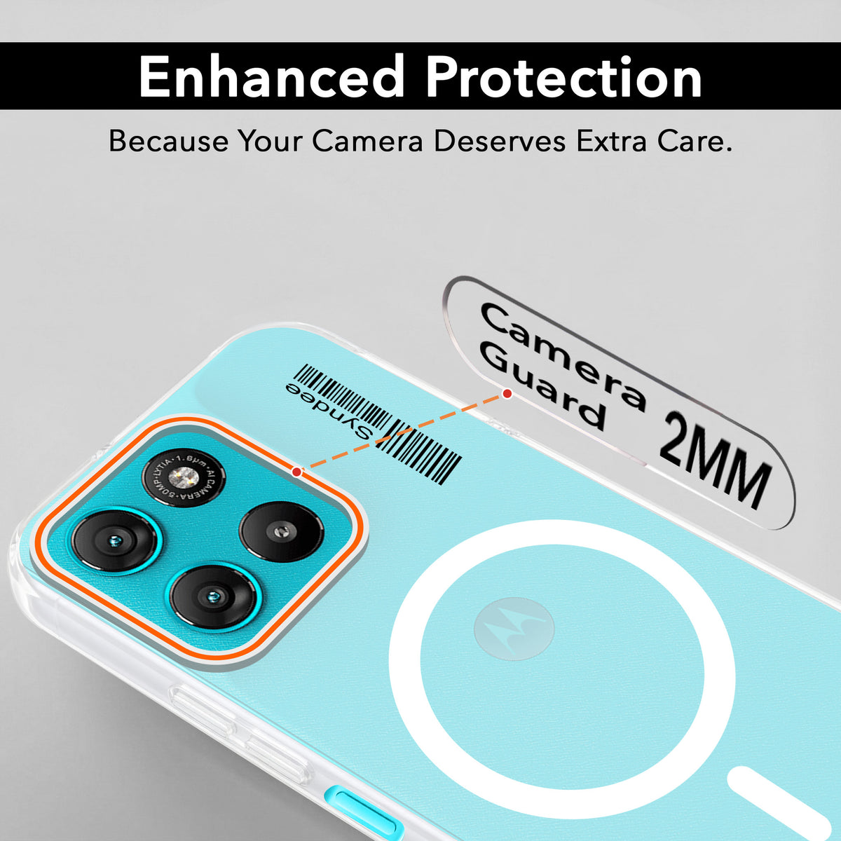 For Motorola Moto G67 Power | G57 Power Back Cover Case (Soft Touch | Camera Bump Protection | MagSafe Compatible | Matte Finish)