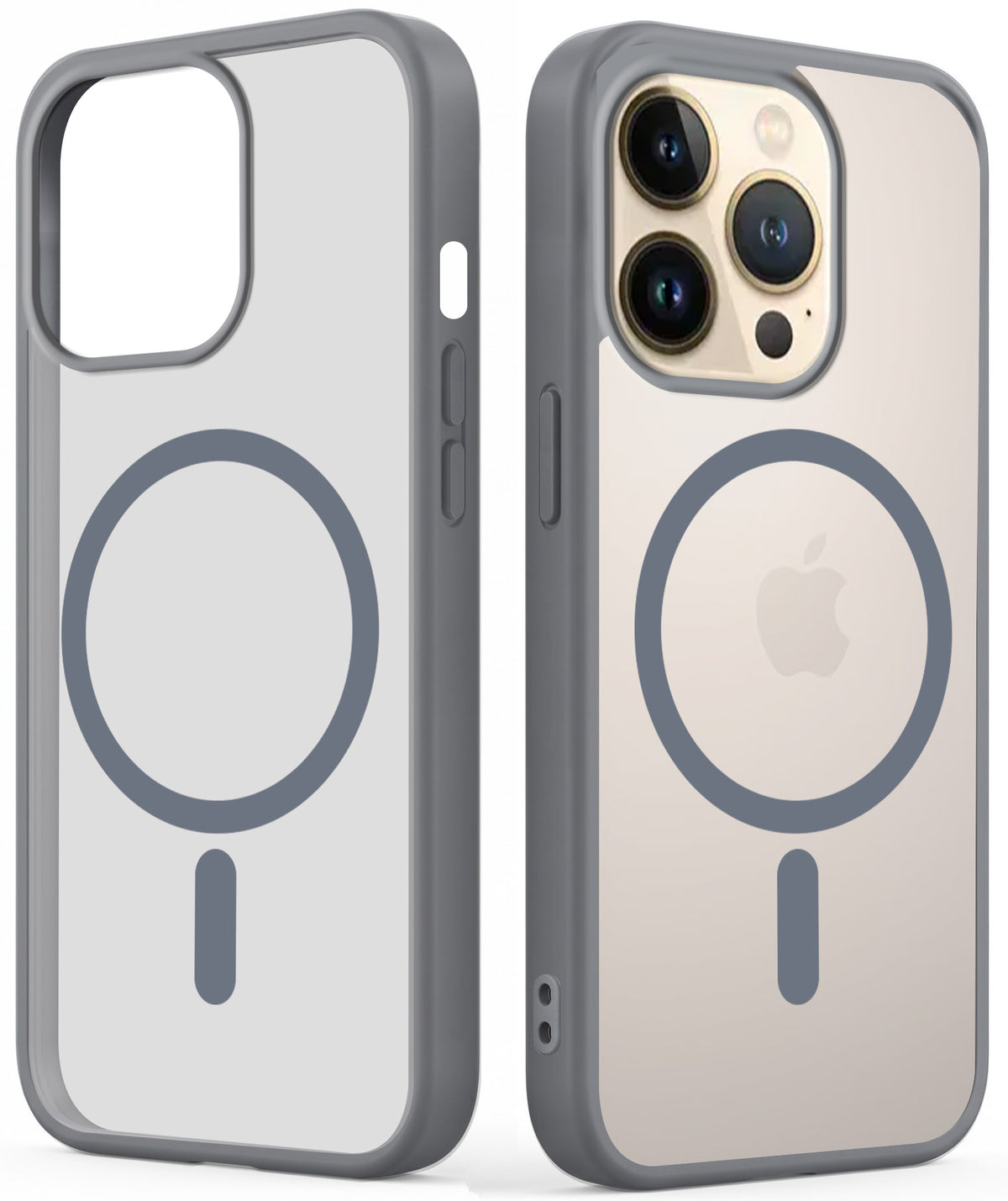For Apple iPhone 13 Pro Max Matte Finish Back Case Cover (MagSafe Compatible | Translucent Soft Touch | Slim and Unbreakable)
