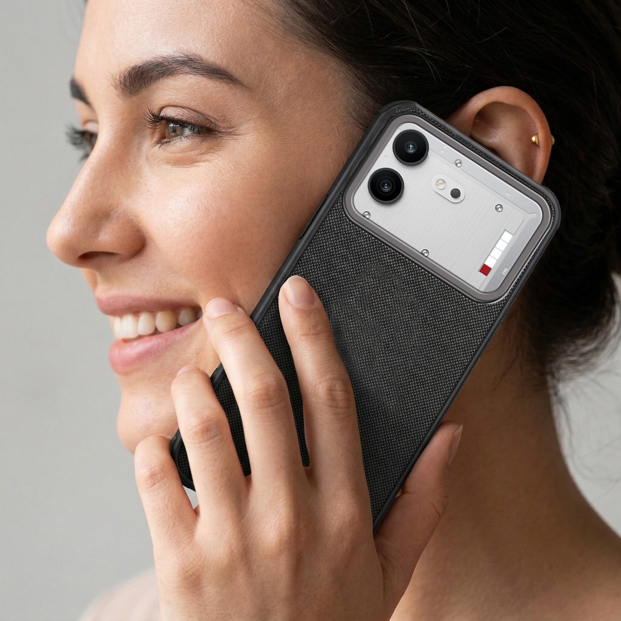 For Nothing Phone 4B 5G Combo (Textured Grip Design | Micro-Fiber Cloth Inside | Oleophobic Coating Screen Glass)