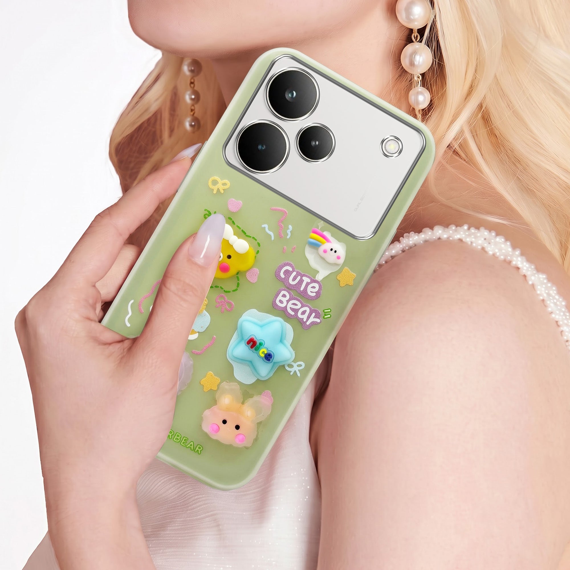 For Realme P4 Pro Back Cover Case (3D Cute Cartoons | Hard Back Side Soft | Matte Premium Finish | HD Printing)