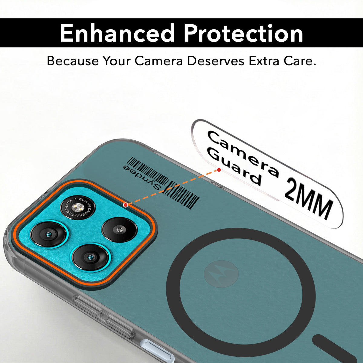 For Motorola Moto G67 Power | G57 Power Back Cover Case (Soft Touch | Camera Bump Protection | MagSafe Compatible | Matte Finish)