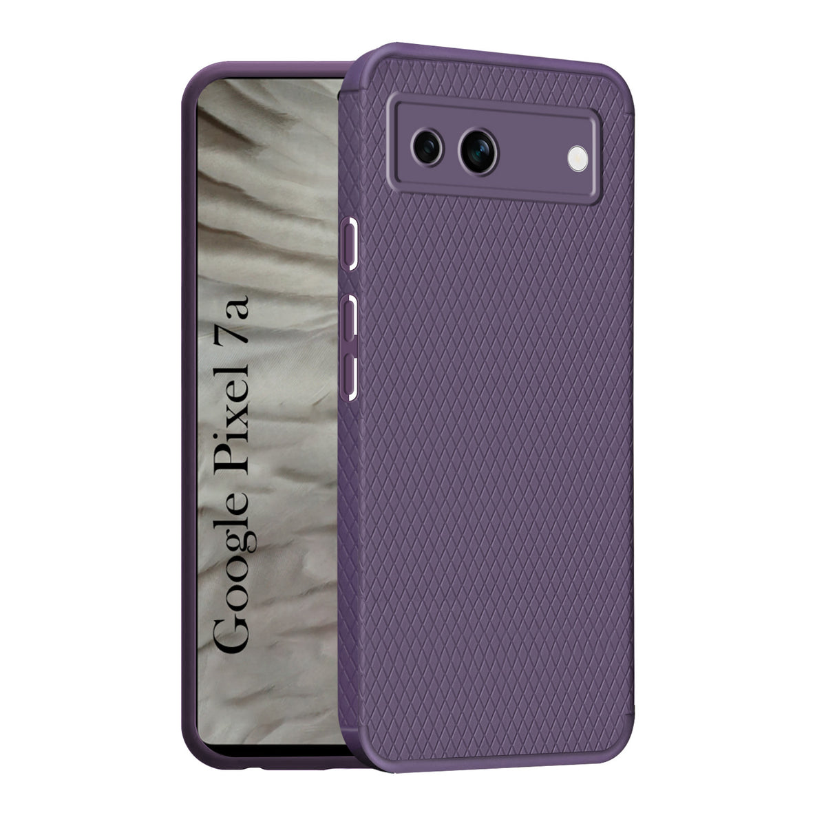 For Google Pixel 7a Back Cover Case Liquid Silicone (Camera Protection | Side Grip Texture | Soft and Flexible)